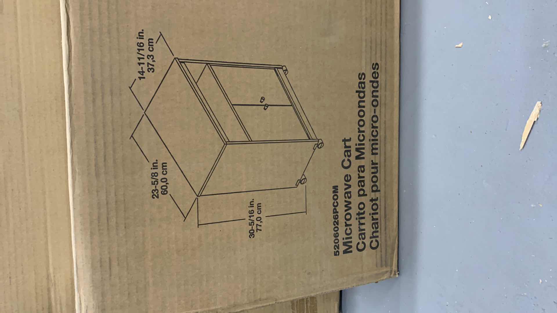 Photo 1 of MICROWAVE CART 24” X 15” H 31” MODEL 5206026PCOM