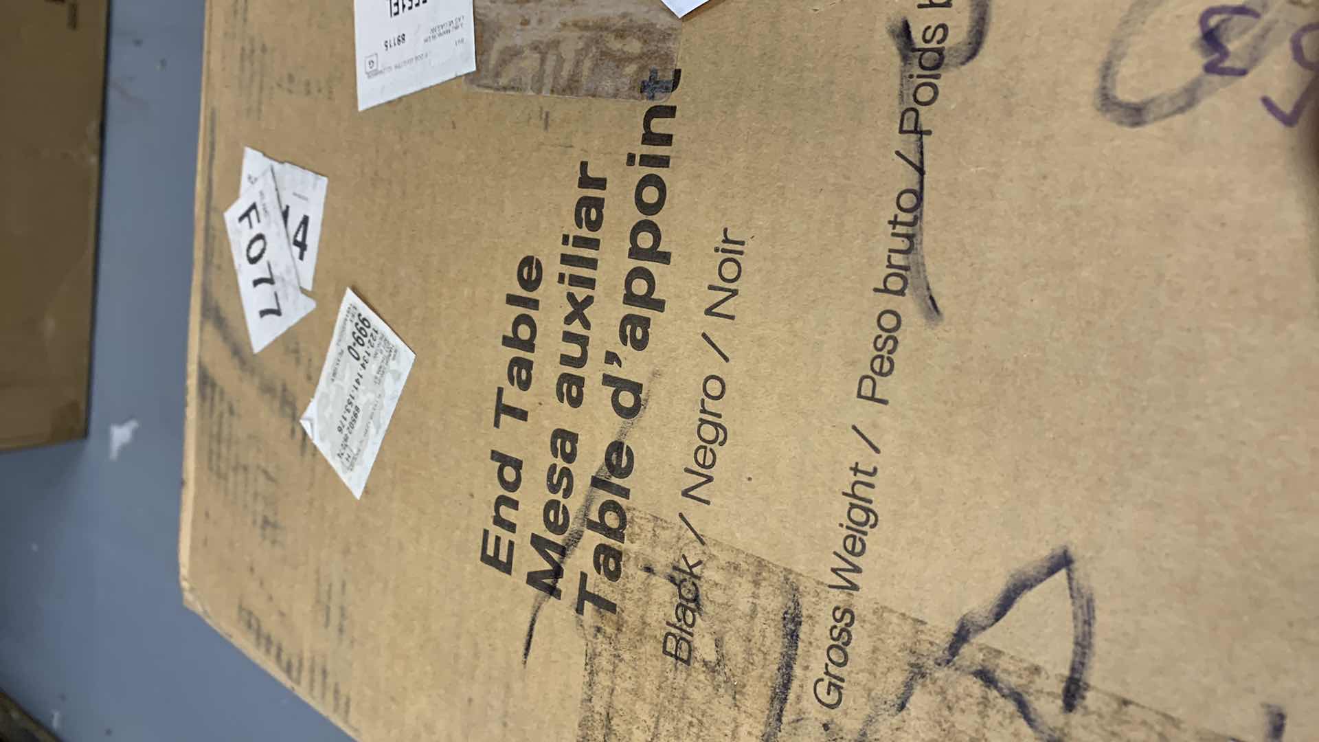 Photo 1 of BLACK END TABLE MODEL 3536196