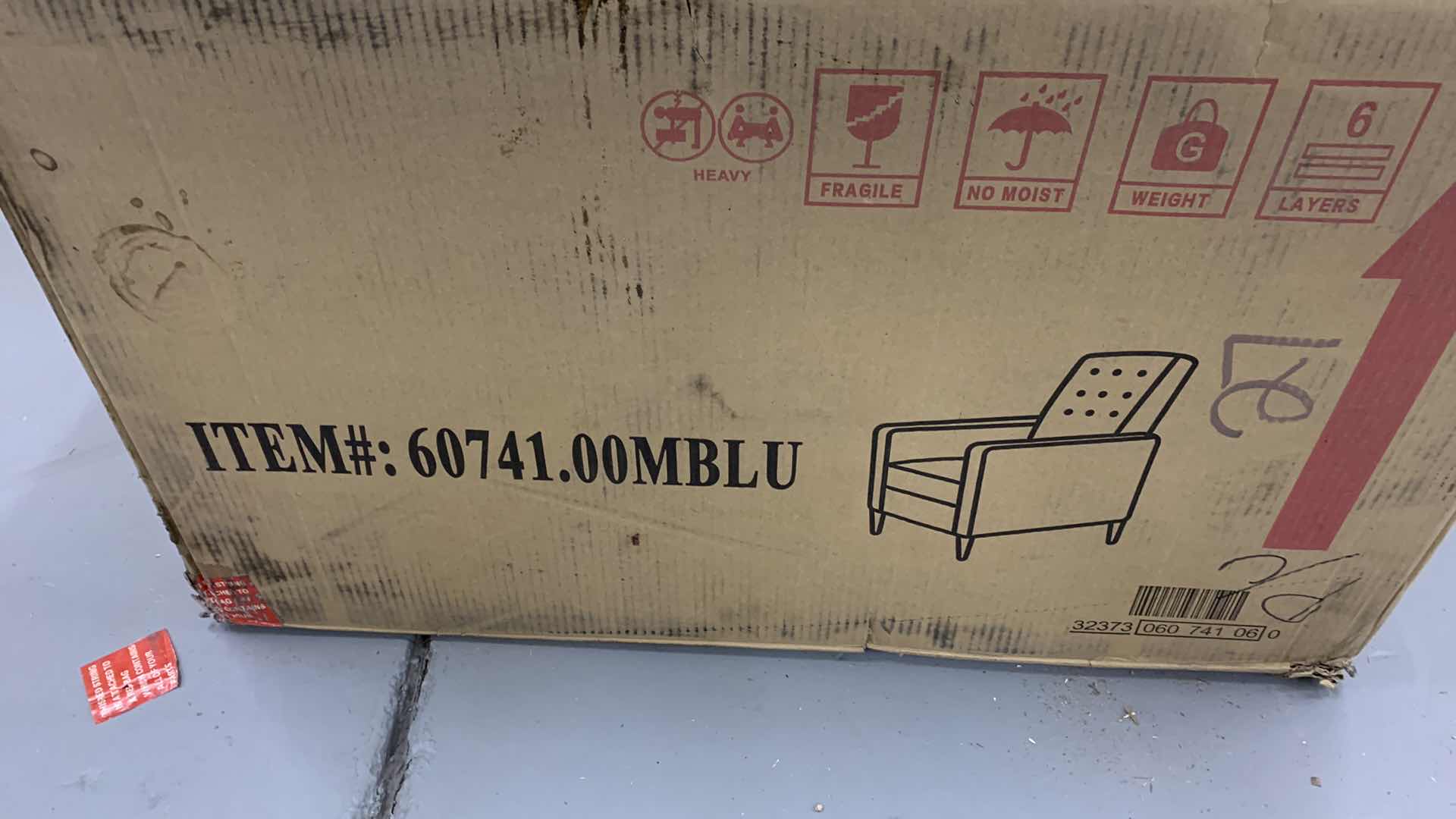 Photo 3 of GDF STUDIO MACEDONIA MID CENTURY MODERN TUFTED FABRIC RECLINER CHAIR