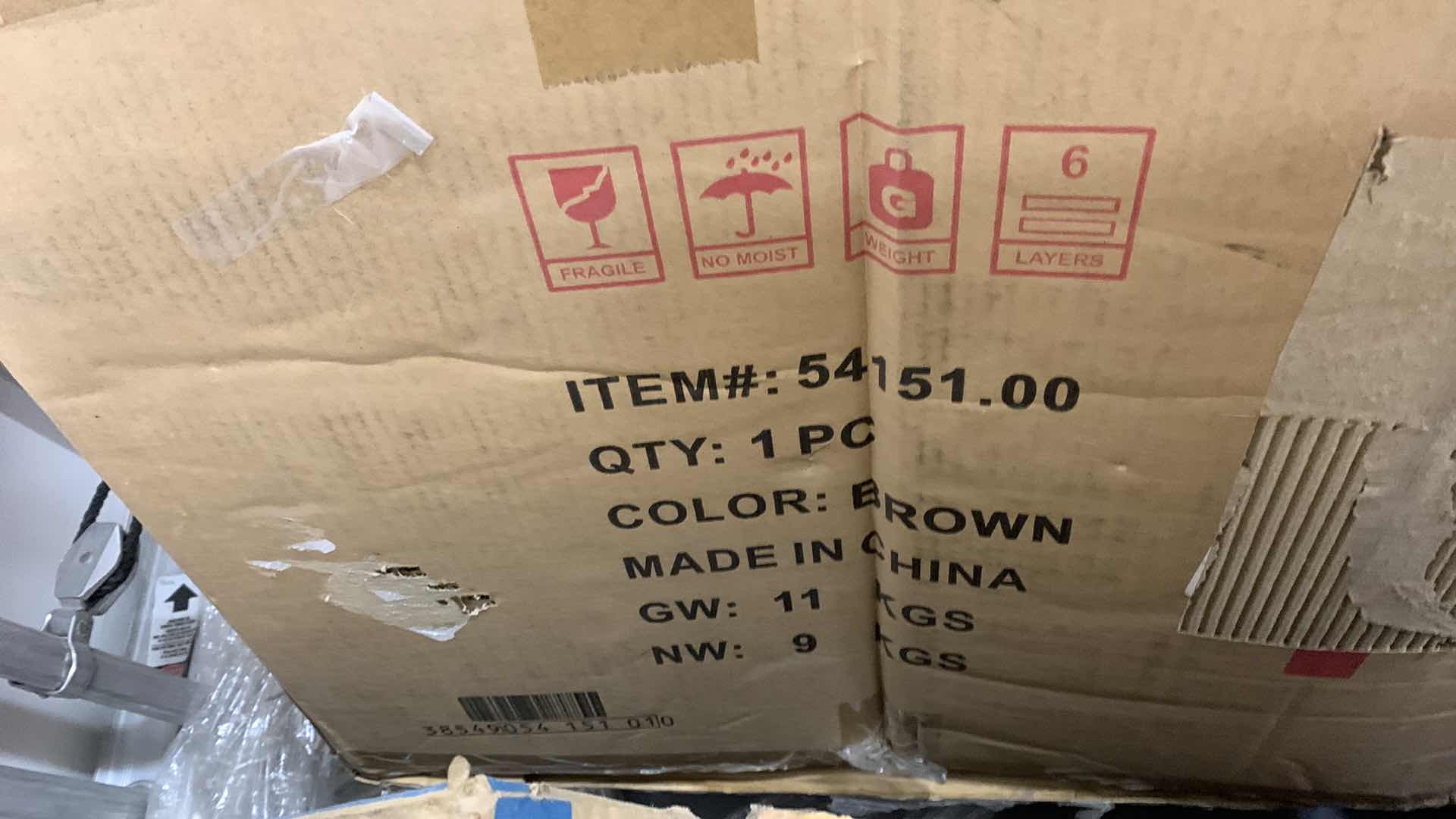 Photo 1 of GEORGE BROWN LEATHER DING CHAIR WITH NAIL HEAD ACCENTS 