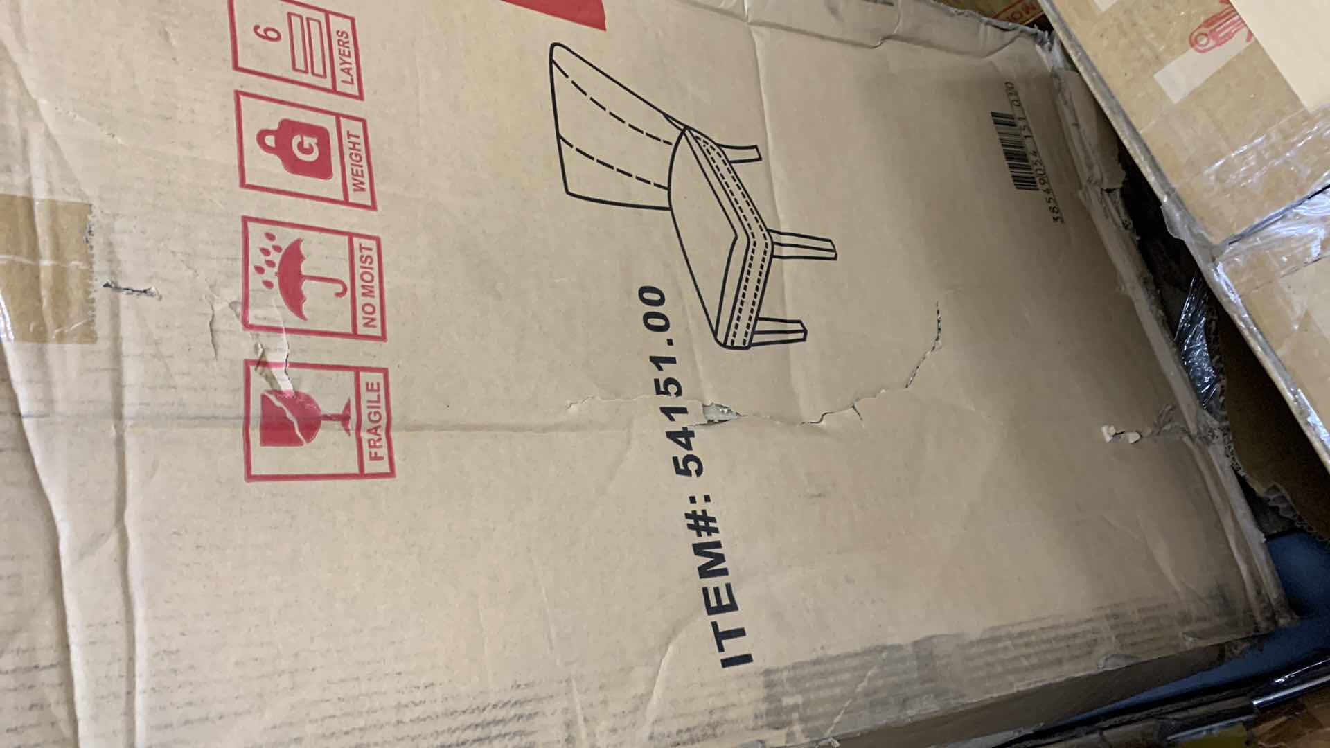 Photo 1 of GEORGE BROWN LEATHER DING CHAIR WITH NAIL HEAD ACCENTS 