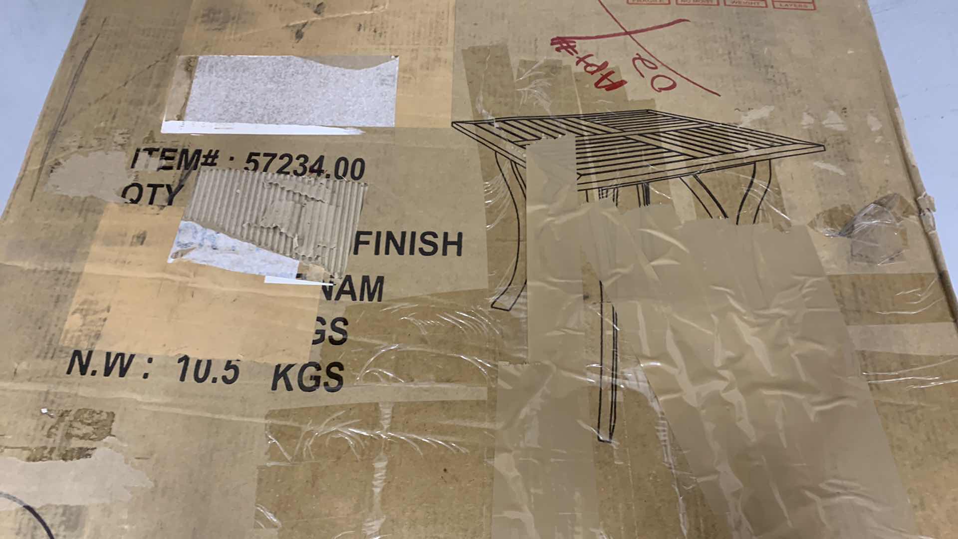 Photo 1 of BAIA OUTDOOR ACACIA WOOD SQUARE DINING TEAK FINISH TABLE