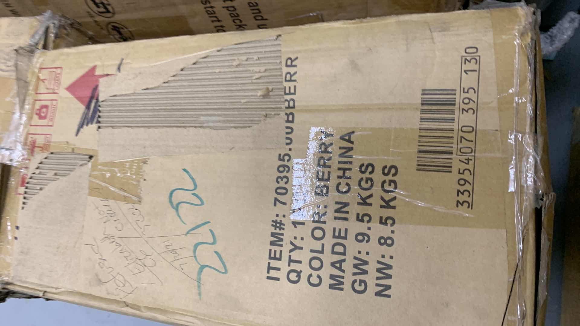 Photo 1 of OHNSTAD MODERN GLAM VELVET CHANNEL STITCH 3 SEATER SHELL SOFA BERRY COLORED 