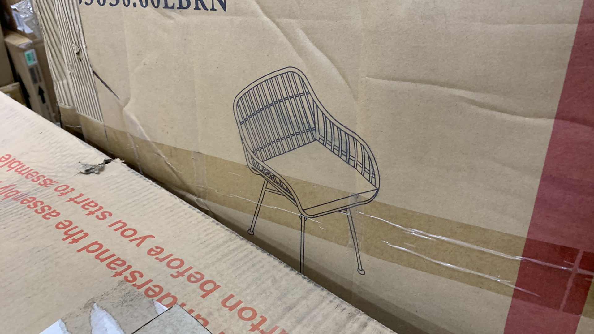 Photo 1 of LIGHT BROWN AND BEIGE CHAIRS WITH CUSHIONS SET OF 2