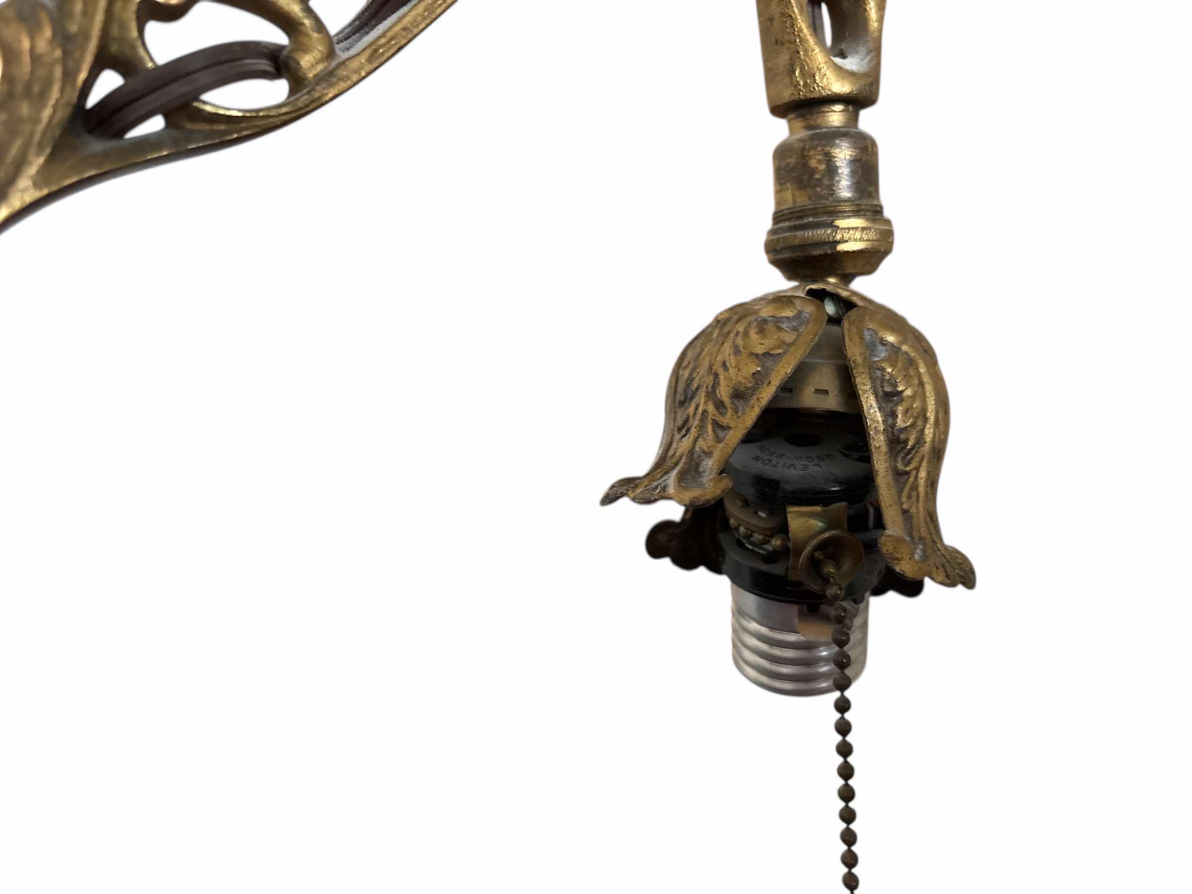 Photo 1 of ANTIQUE ART NOUVEAU FLOOR LAMP H58”