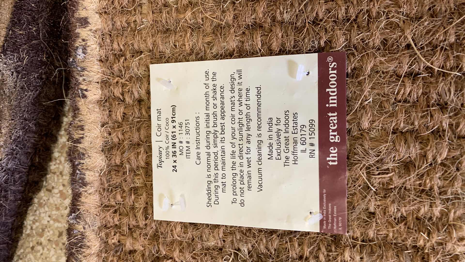 Photo 1 of 2 FLOOR ENTRANCE RUGS