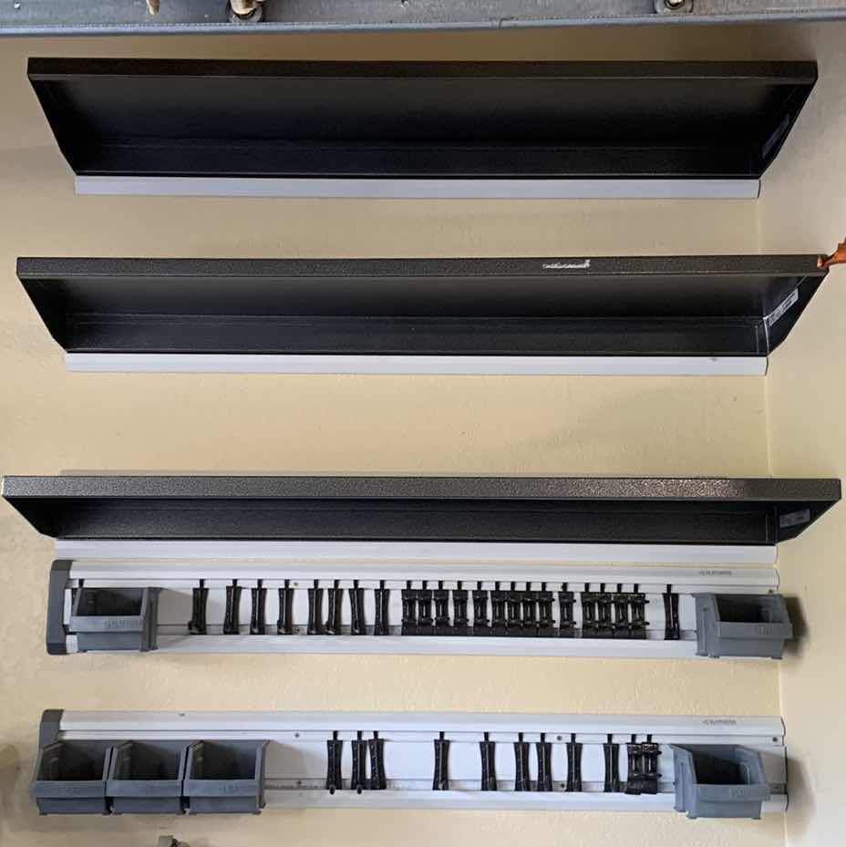 Photo 1 of 5 PIECE GLADIATOR GARAGE TOOLS WALL HANGING STORAGE AND SHELVING 48”