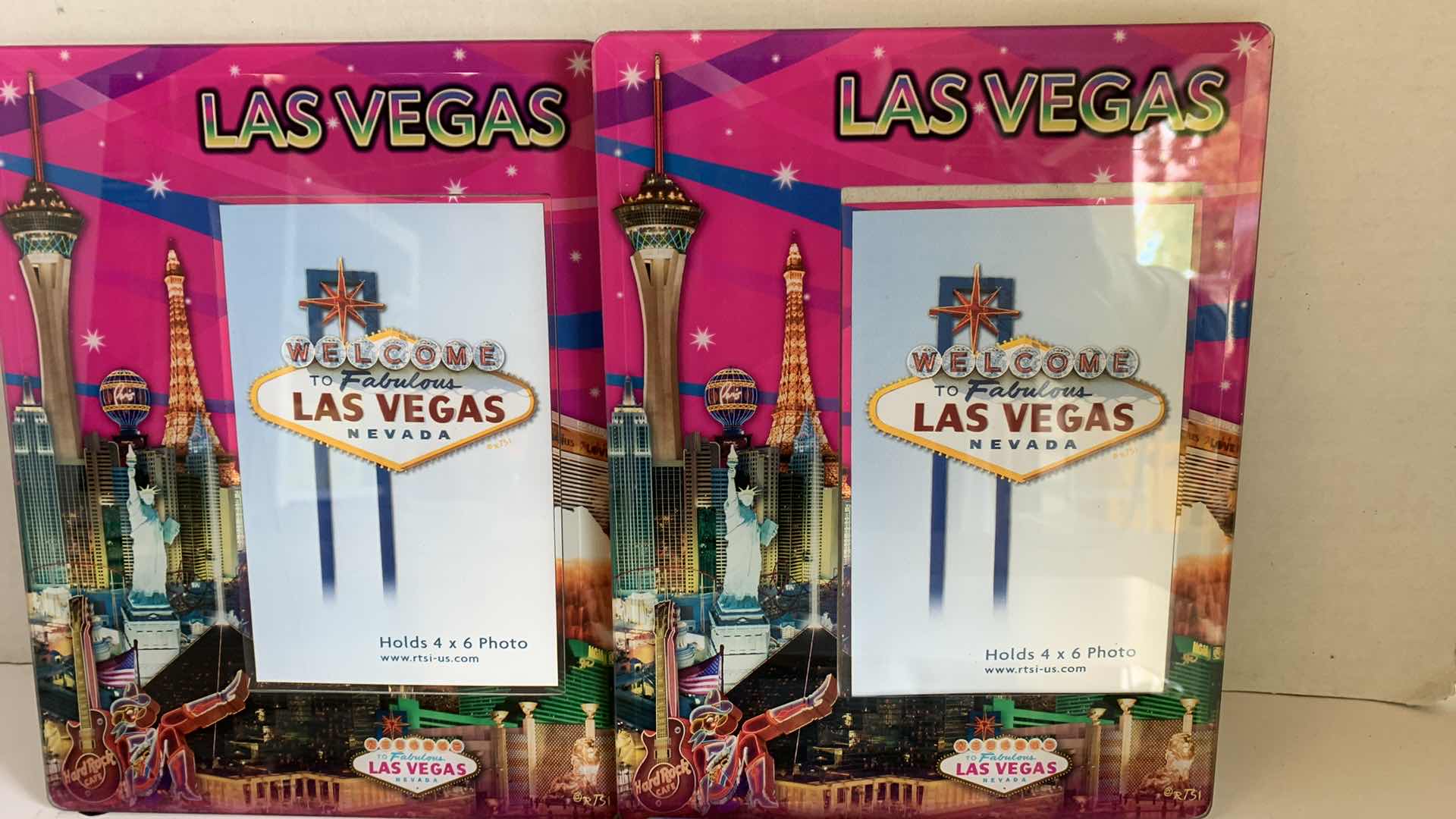 Photo 1 of 4 LAS VEGAS THEMED ACRYLIC PICTURE FRAMES 4” X 6”