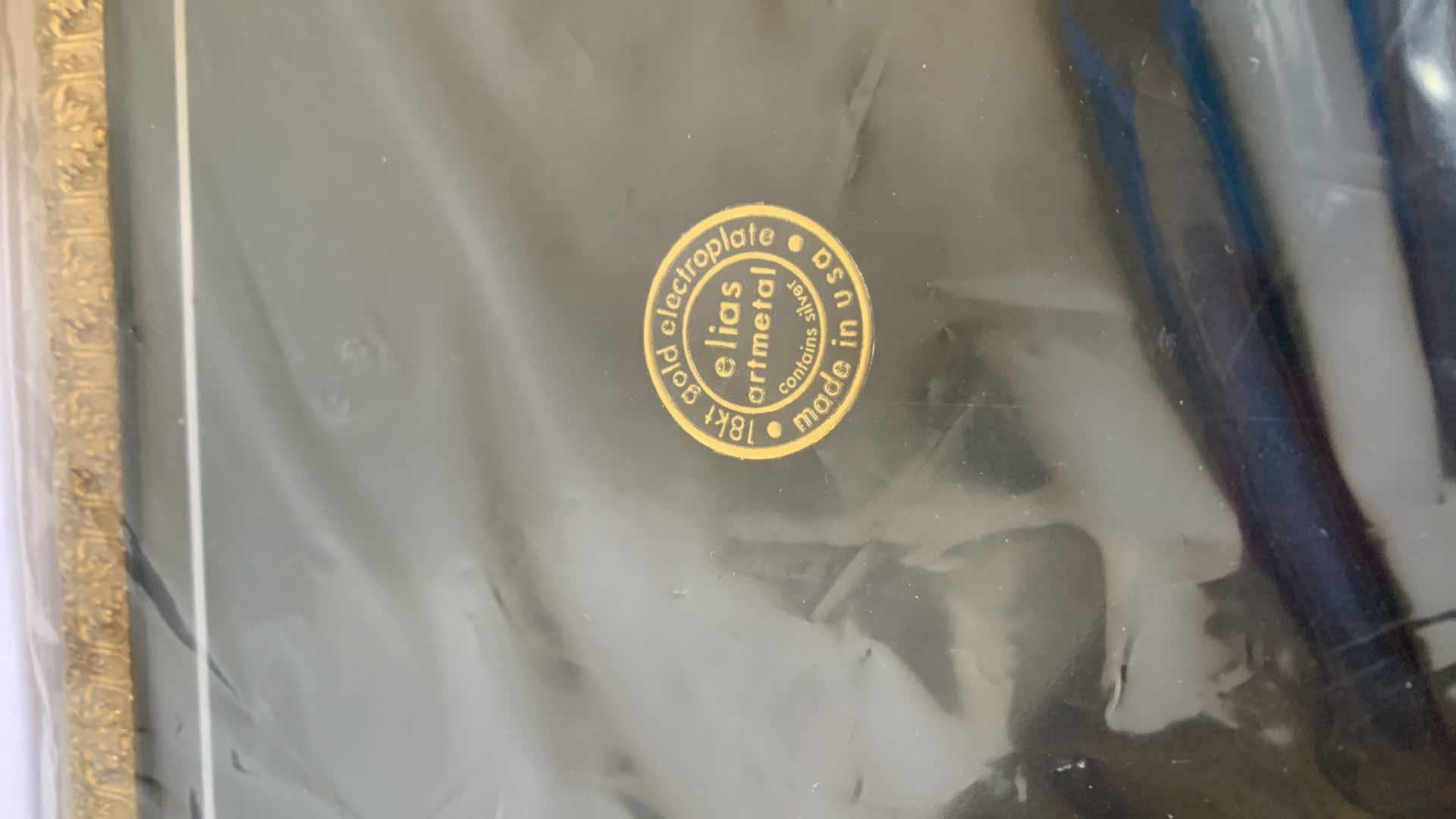 Photo 1 of 18K ELIAS ARTMETAL GOLD ELECTOPLATE PICTURE FRAME FOR 8” X 10”