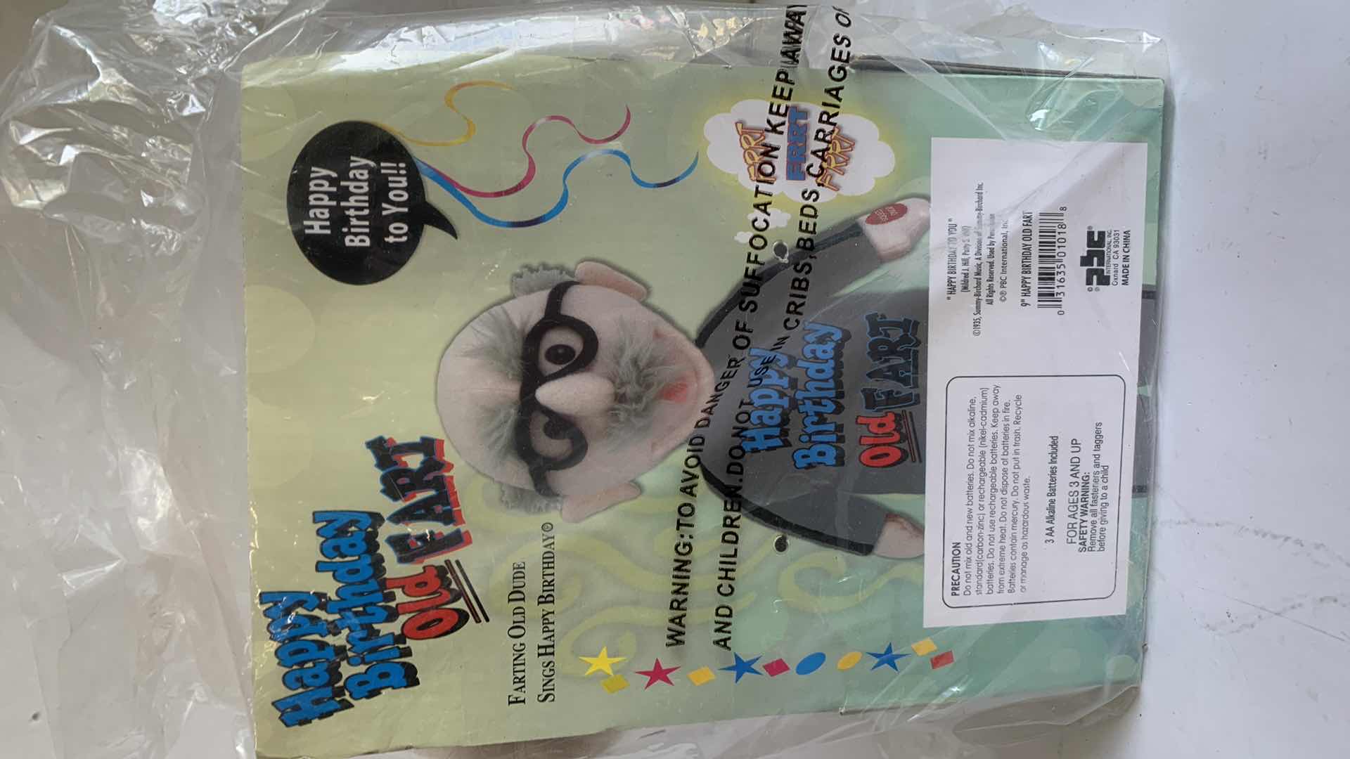 Photo 1 of HAPPY BIRTHDAY OLD FART FARTING STUFFED DOLL