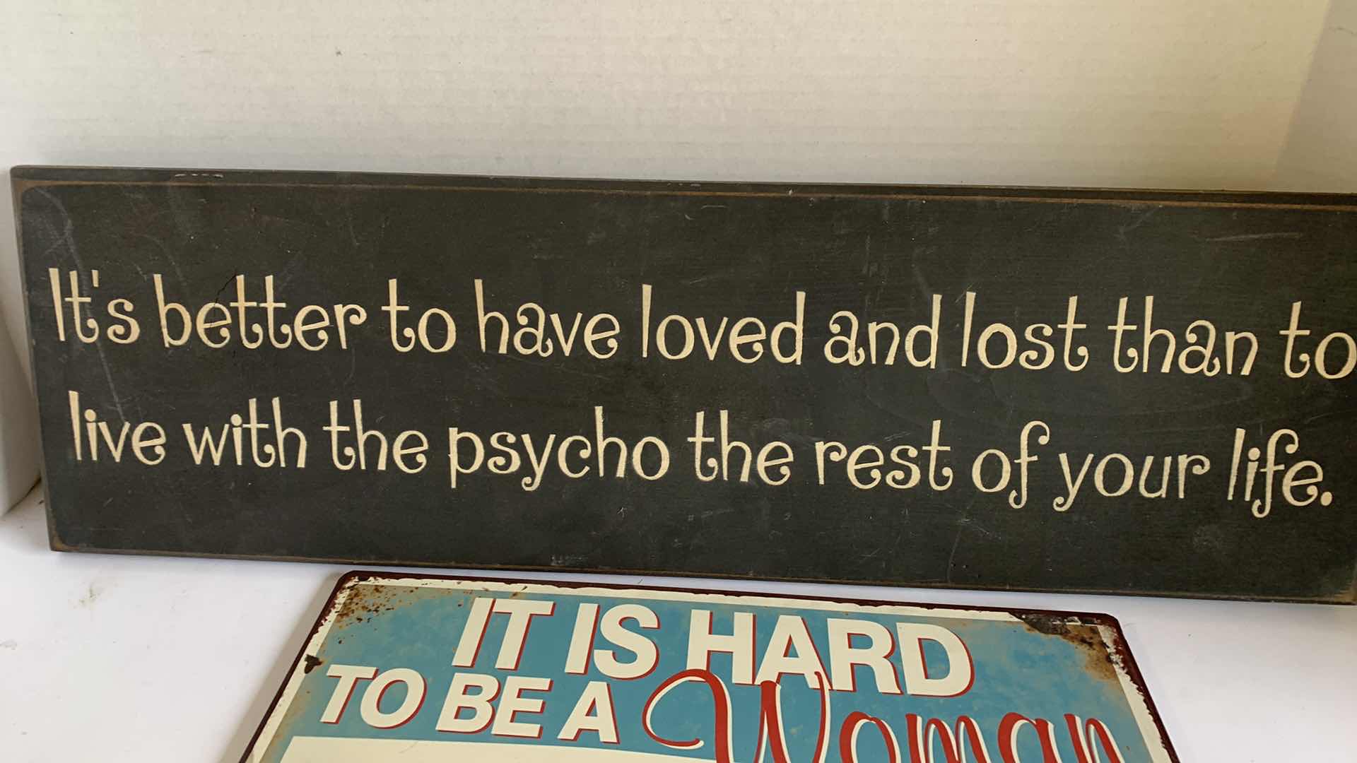 Photo 1 of 2 NOVELTY SIGNS