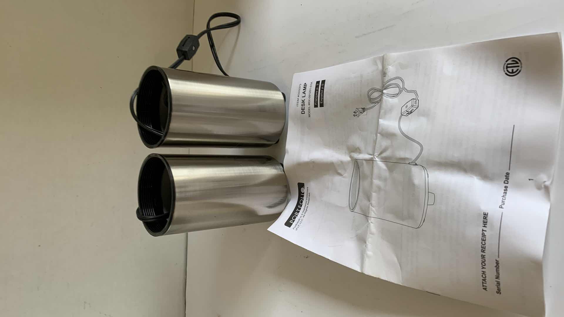 Photo 1 of 2 DESK LAMPS