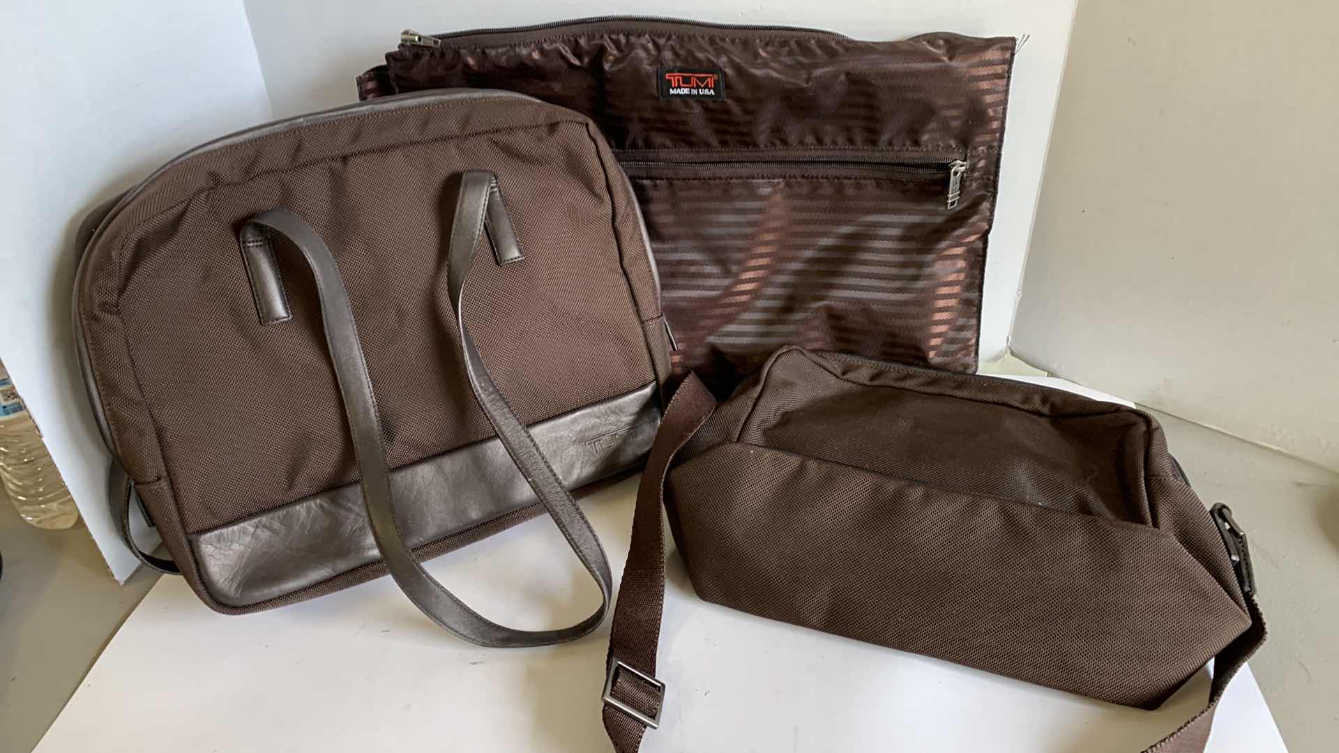 Photo 1 of 3-TUMI CANVAS TRAVEL BAGS