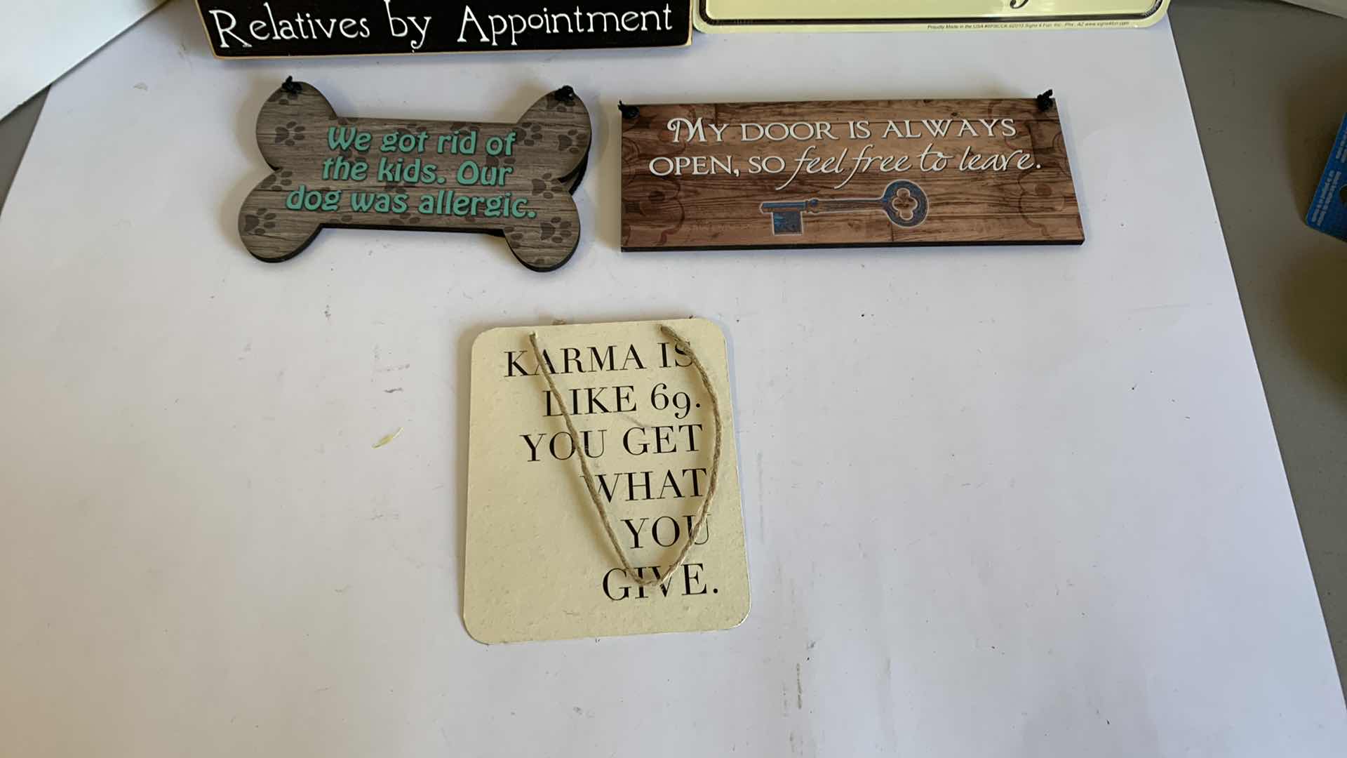 Photo 1 of 5 NOVELTY SIGNS