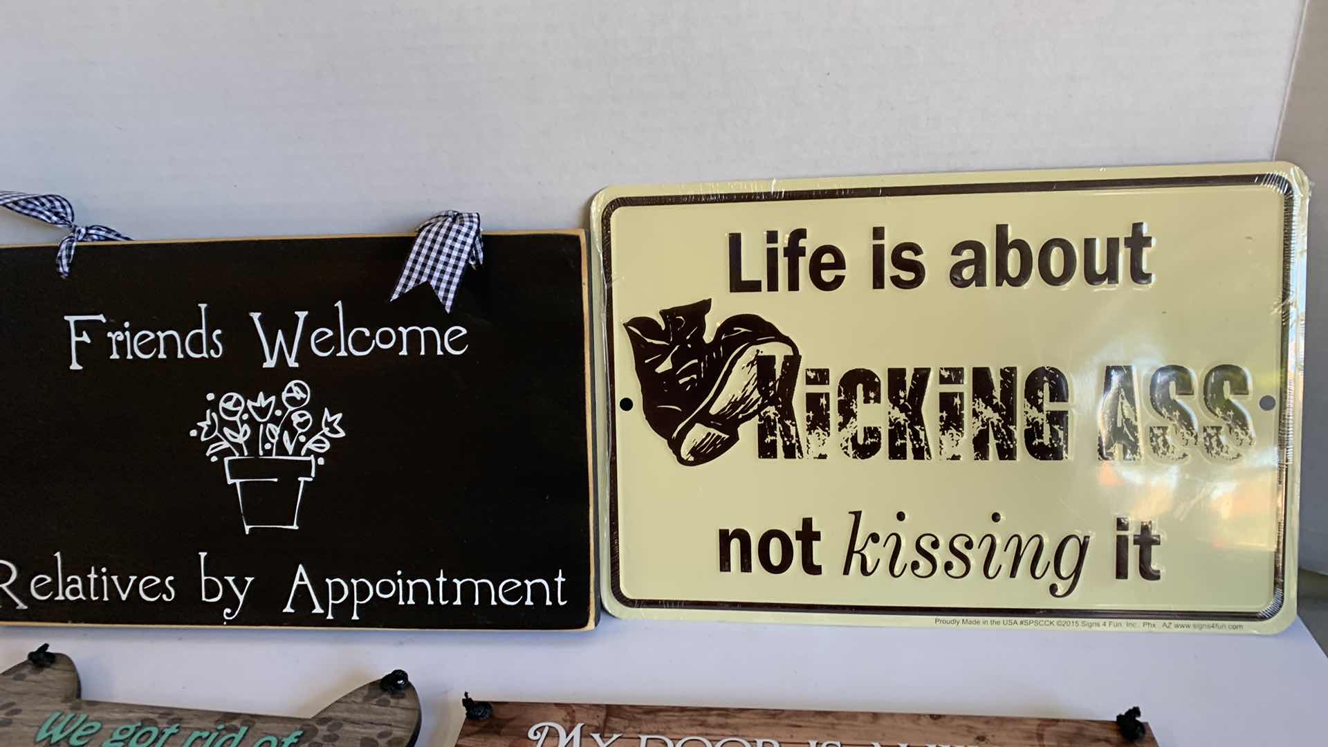 Photo 1 of 5 NOVELTY SIGNS