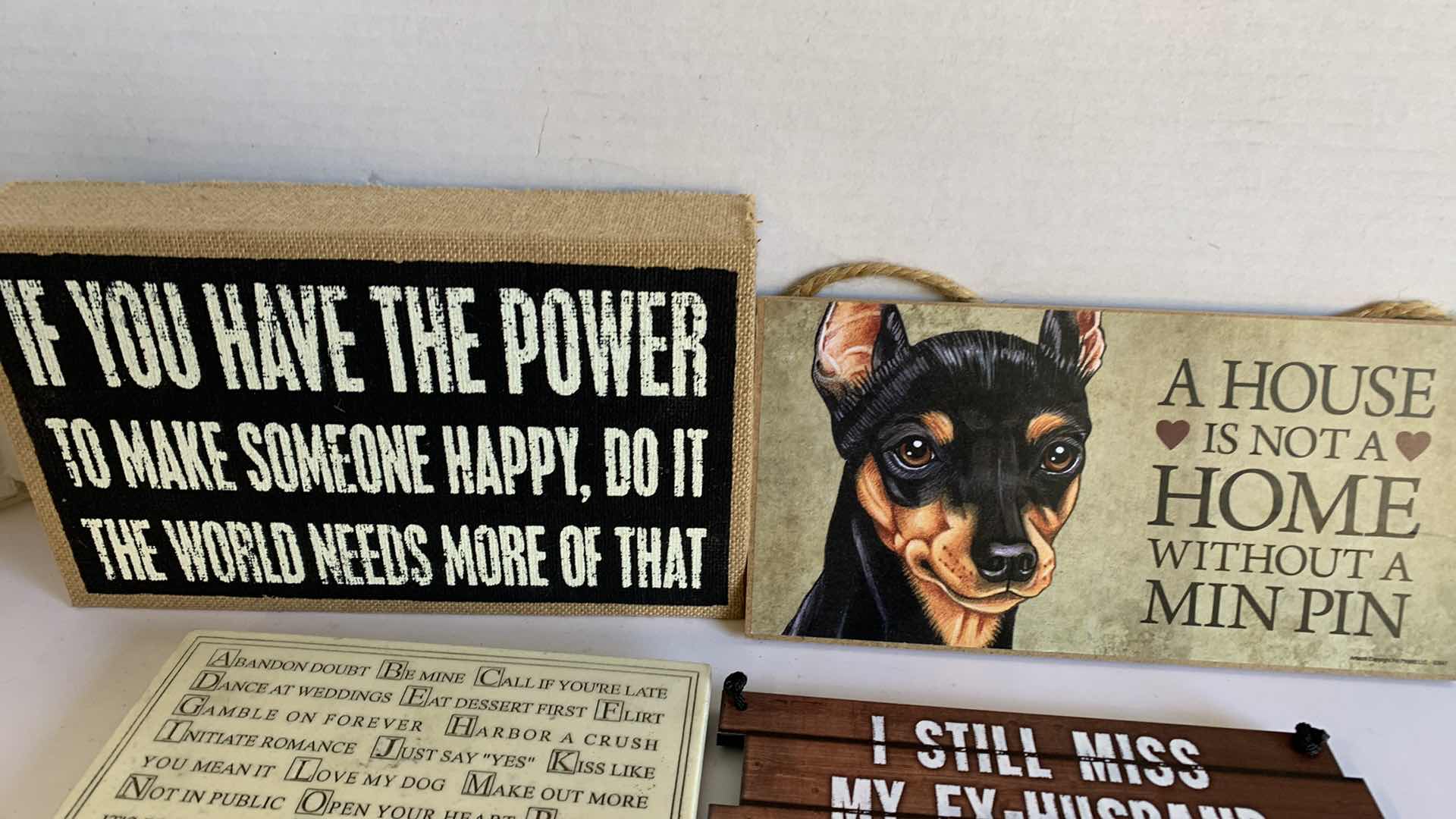 Photo 1 of 5 NOVELTY SIGNS