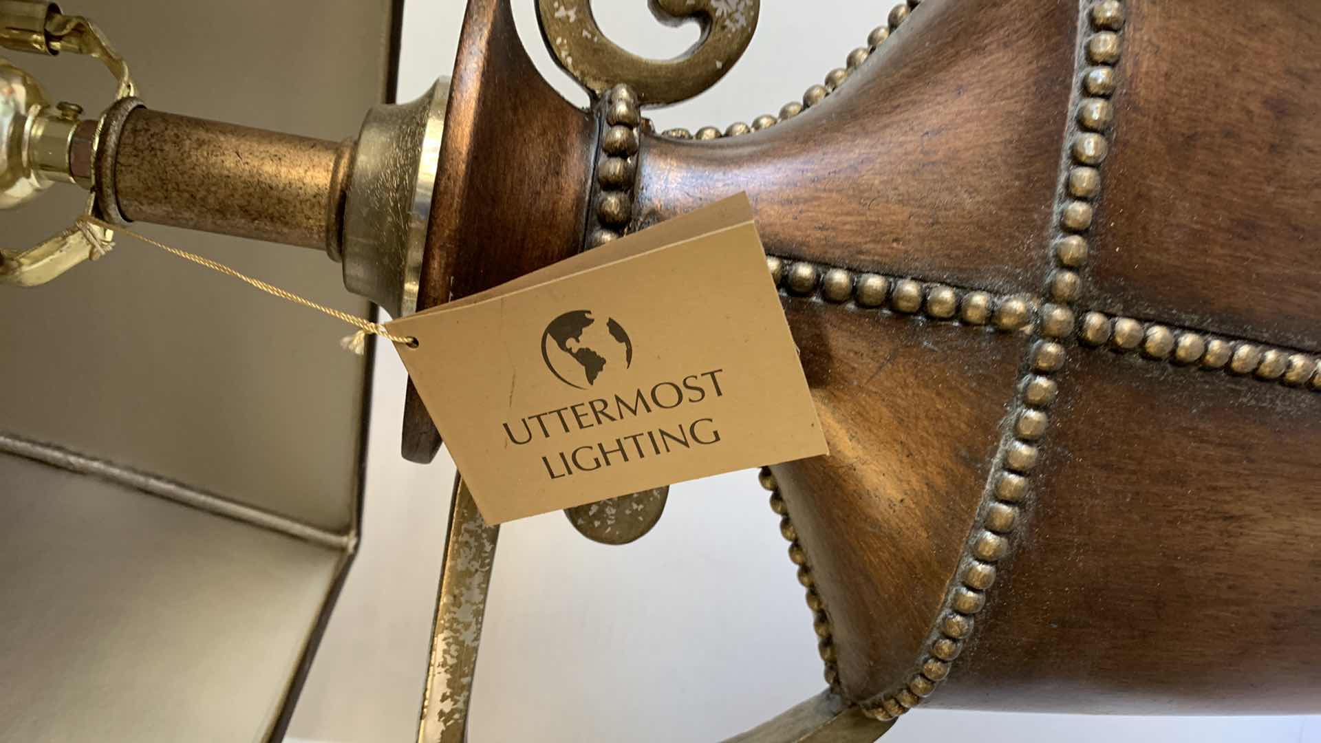 Photo 1 of $345 UTTERMOST LIGHTING GREEK STYLE TABLE LAMP 36”