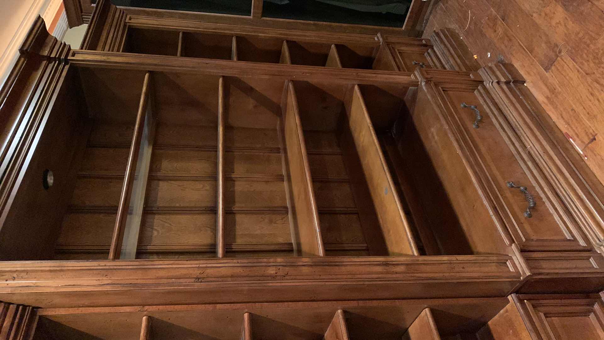 Photo 1 of 3 PC-MAHOGANY BOOKCASE WALL UNIT 96” X 20” H 93”