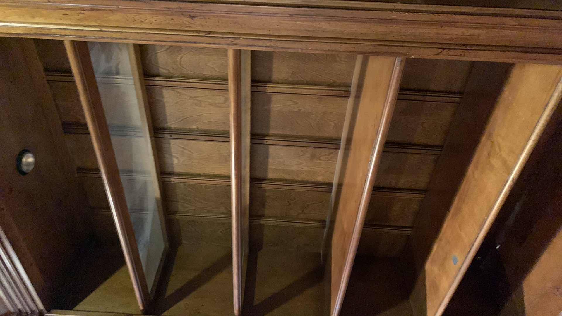 Photo 1 of 3 PC-MAHOGANY BOOKCASE WALL UNIT 96” X 20” H 93”