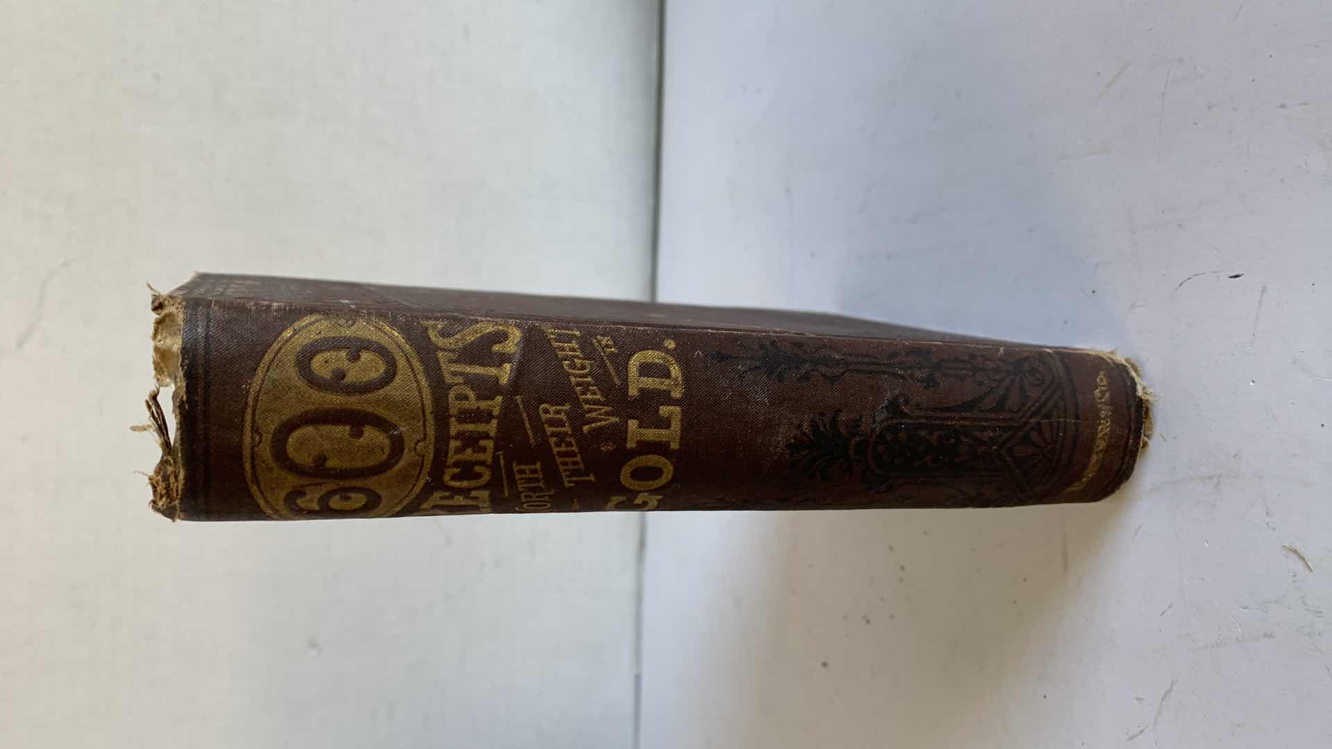 Photo 1 of ANTIQUE 1857 COOK BOOK