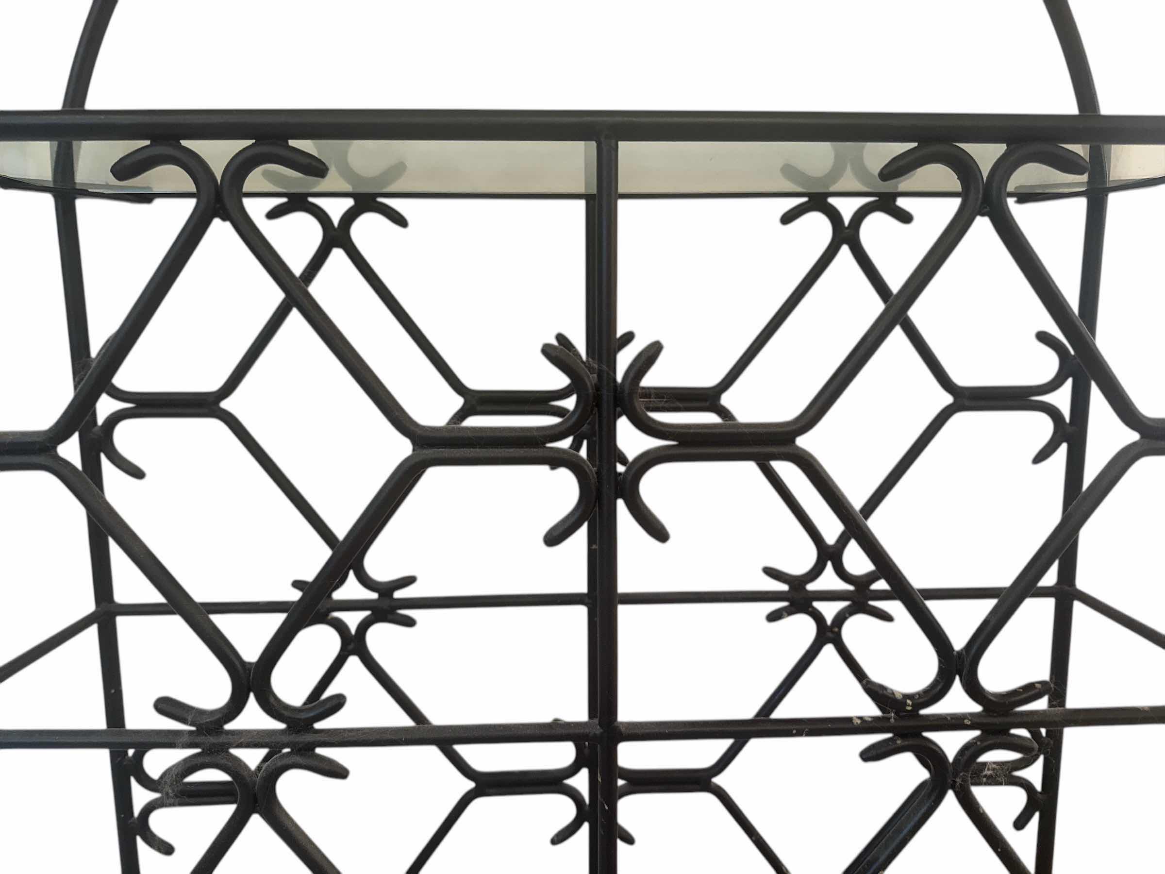 Photo 1 of METAL ARCHED WINE RACK 24“ x 7“ H 40”