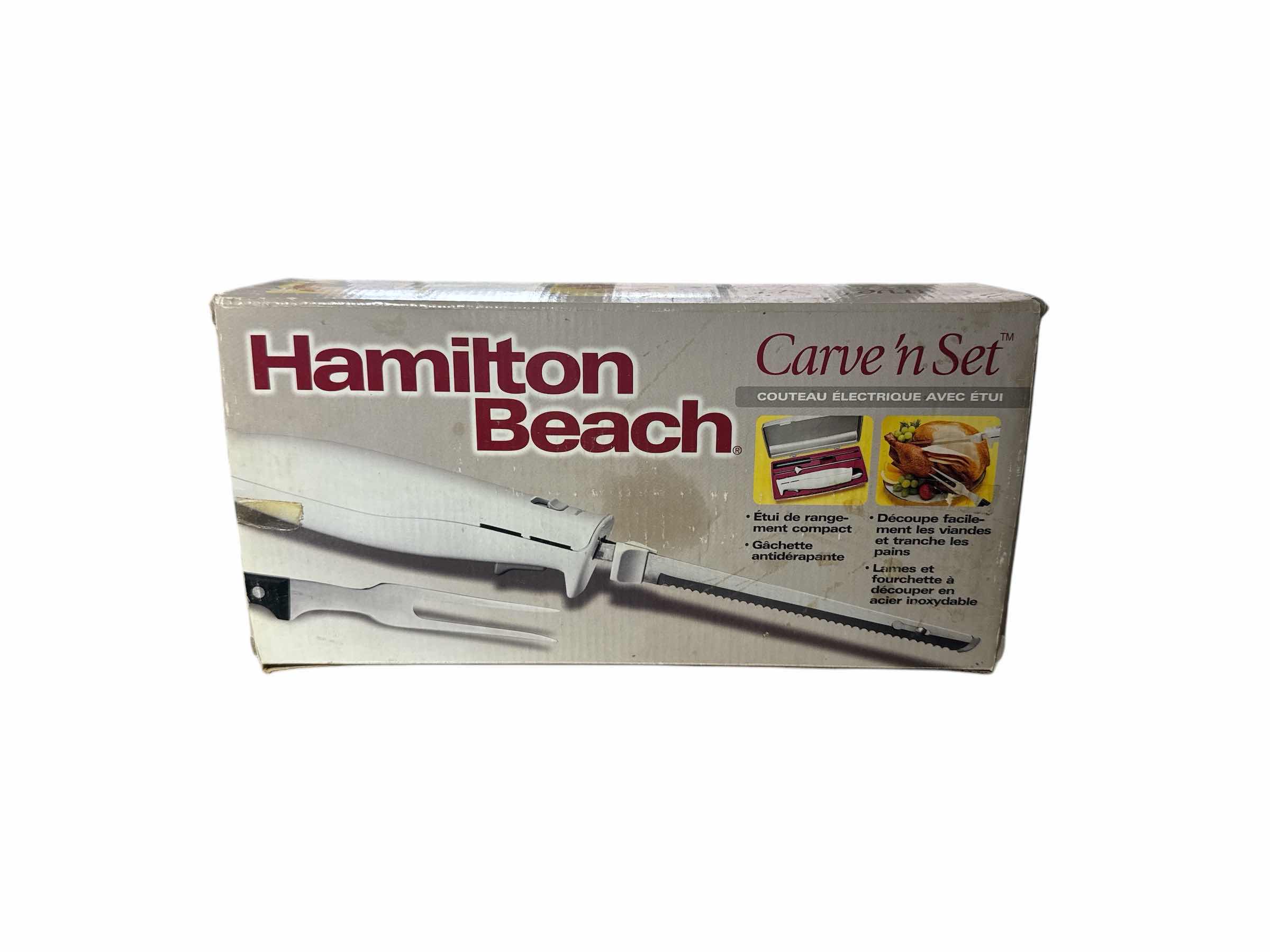 Photo 1 of NEW IN BOX-HAMILTON BEACH CARVE N’ SET-KITCHEN TOOLS. ELECTRIC CARVING KNIFE.