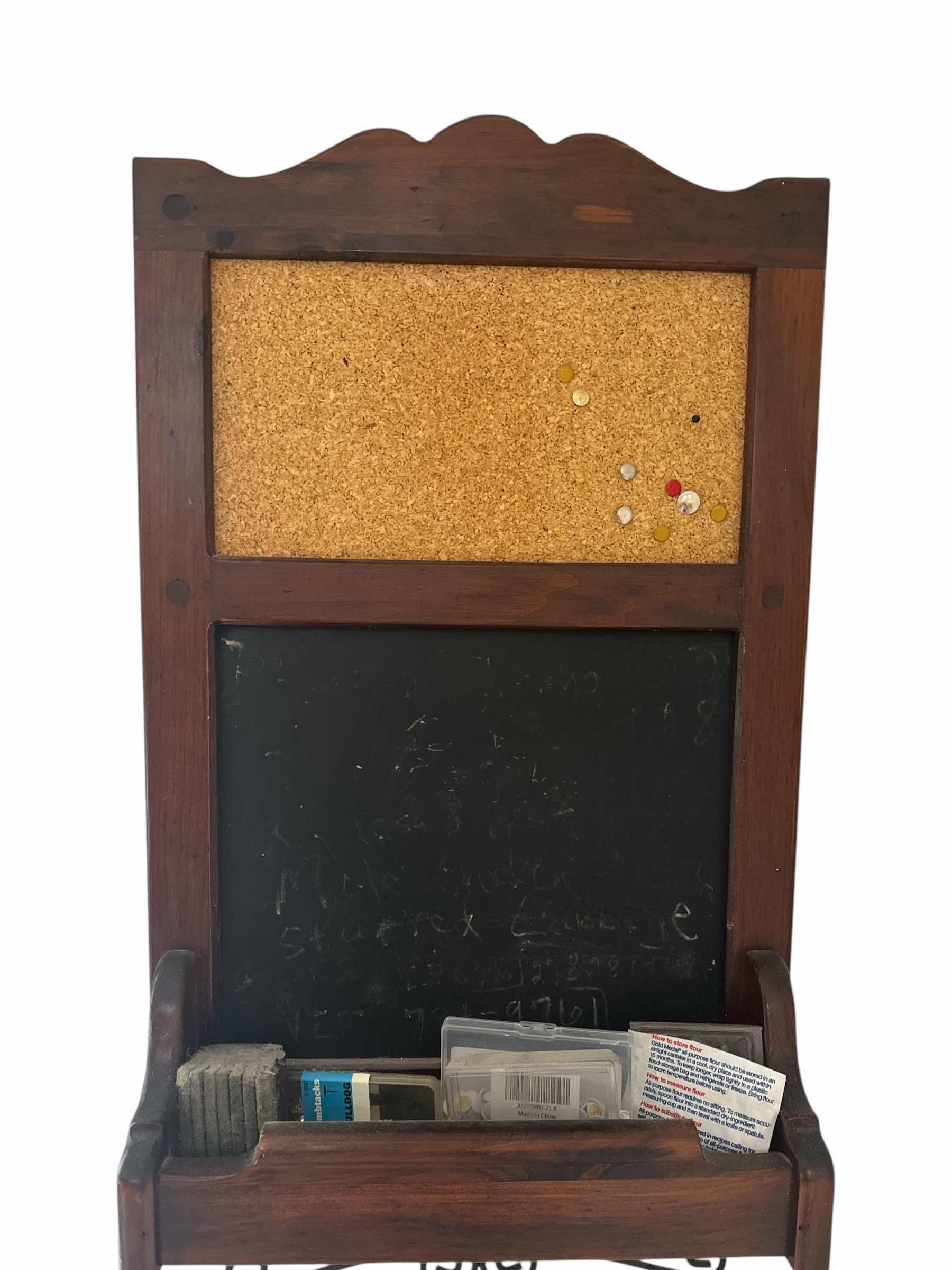 Photo 1 of CHALKBOARD WALLHANGING 15” X 24” & WALL HANGING SPICE RACK 12” X 16”