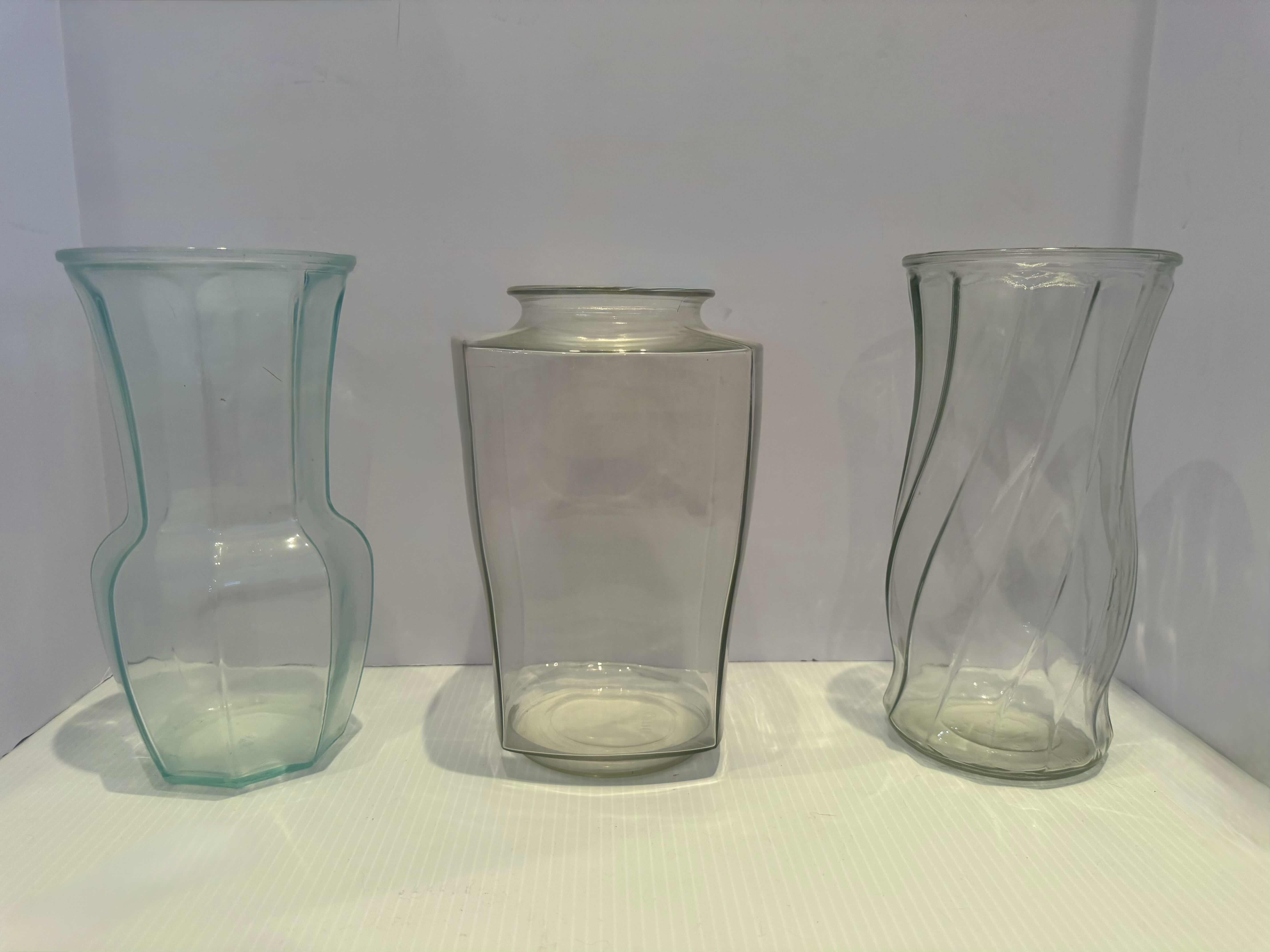 Photo 2 of 5-GLASS FLOWER VASES 16"H