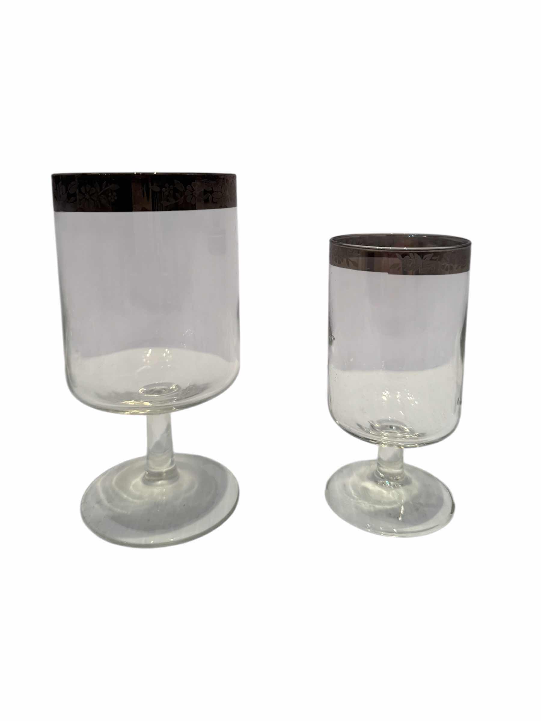 Photo 1 of 18-VINTAGE MERCURY FADED GLASSES, LARGE: D3” X H5”
SMALL:D2.5” X H4.5”