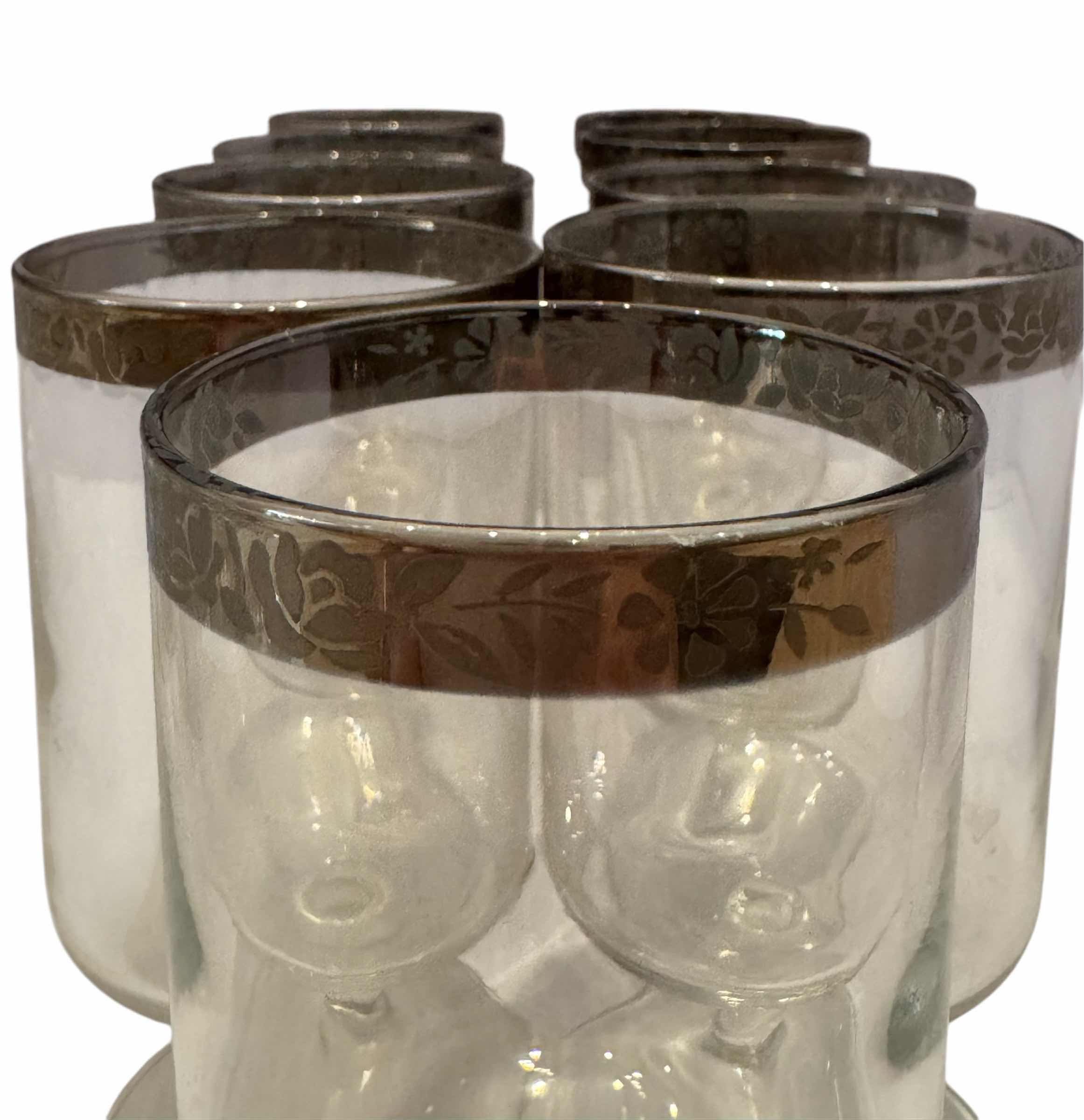 Photo 1 of 18-VINTAGE MERCURY FADED GLASSES, LARGE: D3” X H5”
SMALL:D2.5” X H4.5”