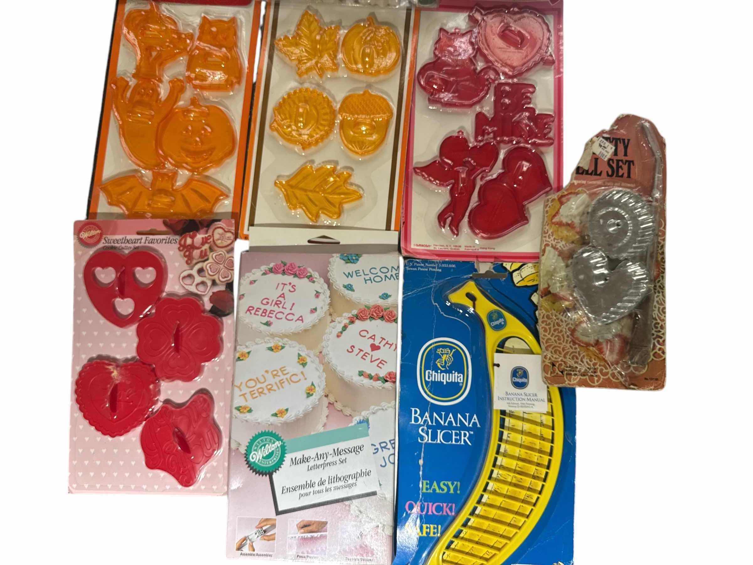 Photo 1 of 10- COOKIE CUTTERS, BANANA CUTTER, LETTER PRESS