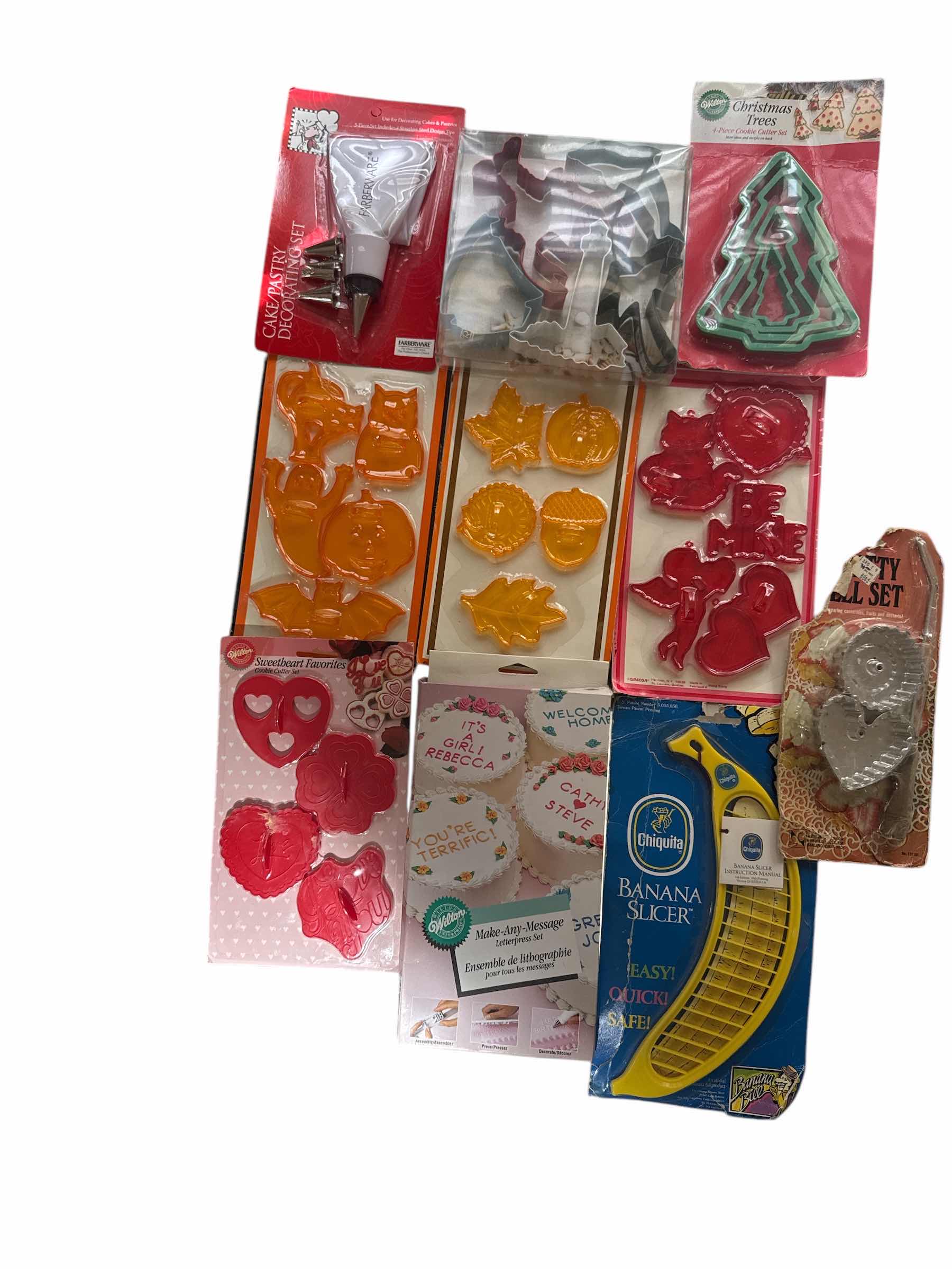 Photo 1 of 10- COOKIE CUTTERS, BANANA CUTTER, LETTER PRESS