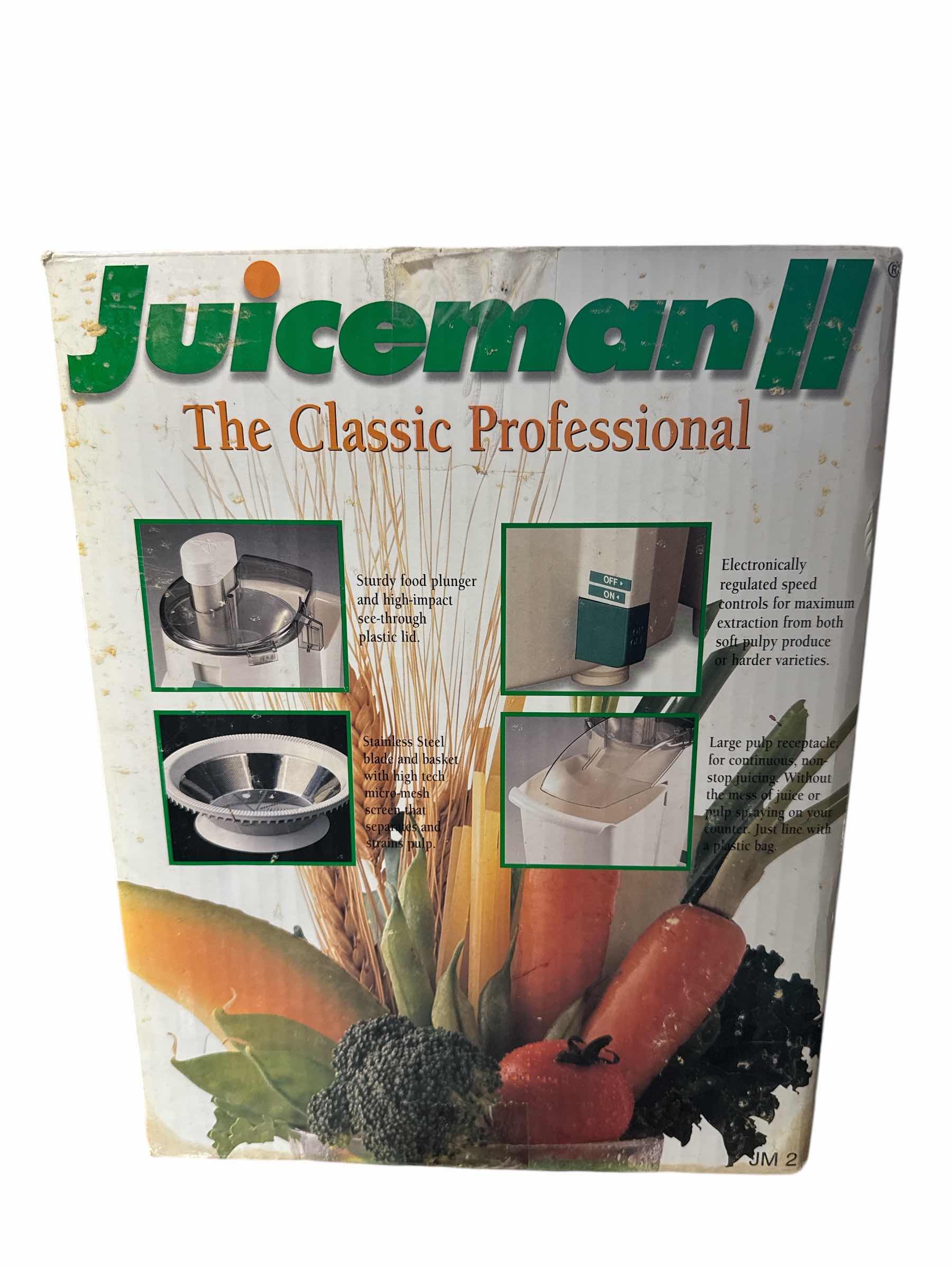 Photo 3 of JUICEMAN II-NEW IN BOX-PROFESSIONAL JUICER