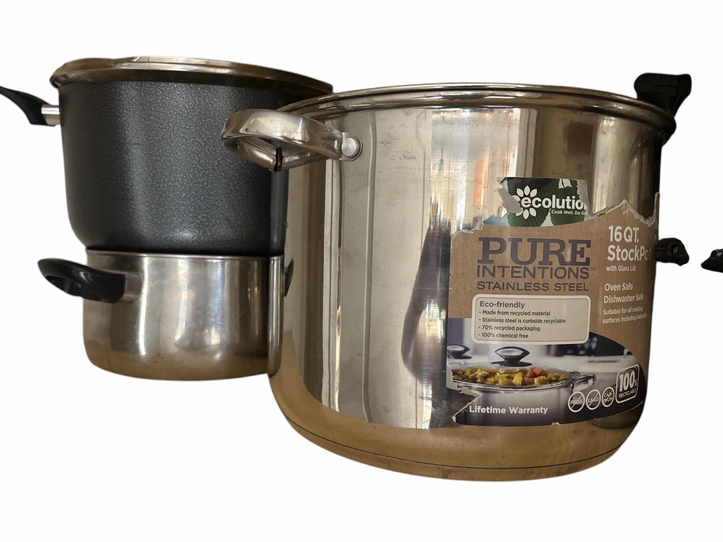 Photo 1 of 5 STOCK POTS AND 1 DOUBLE BOILER