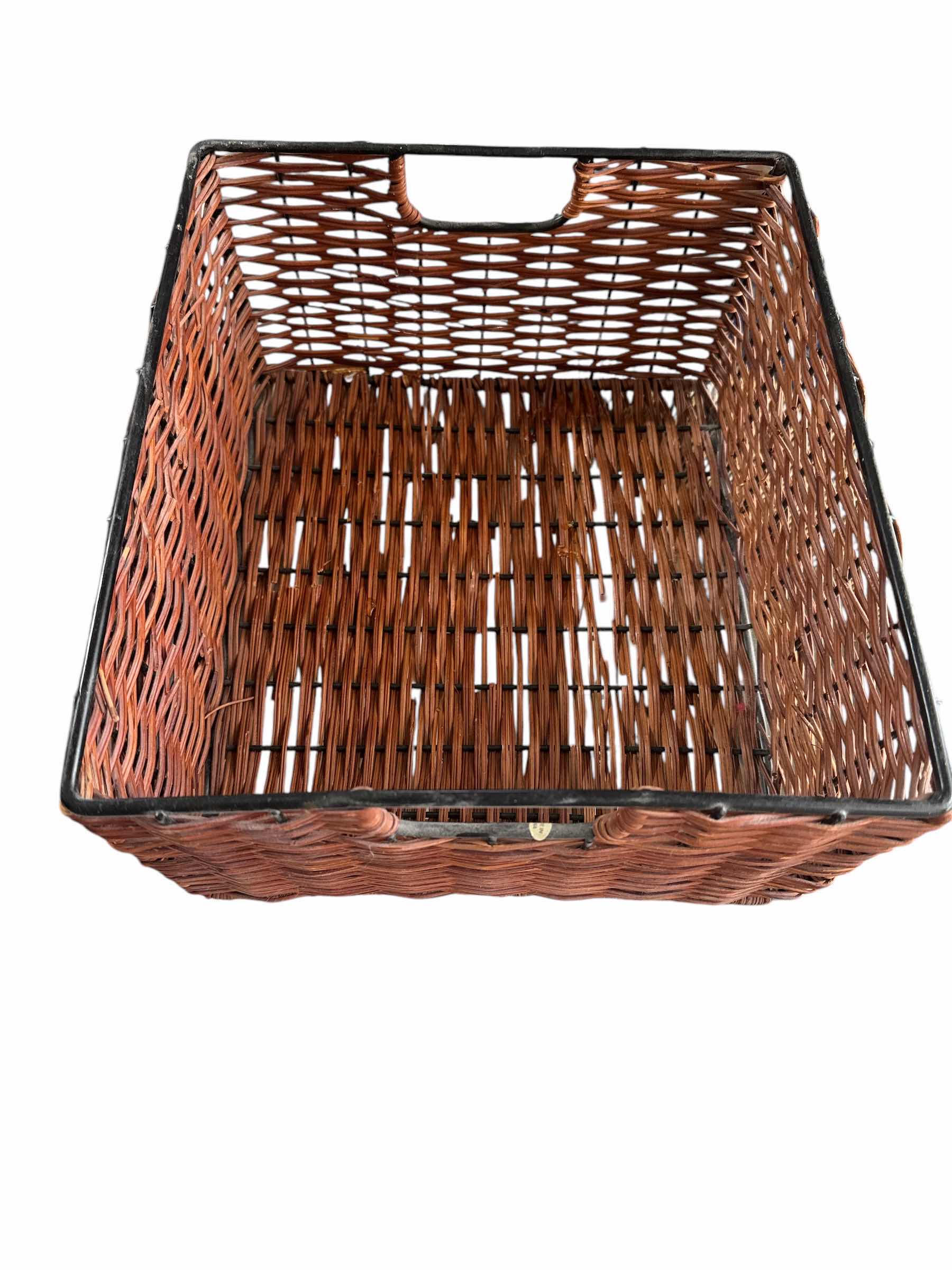Photo 1 of METAL AND WICKER BASKETS AND TRAYS