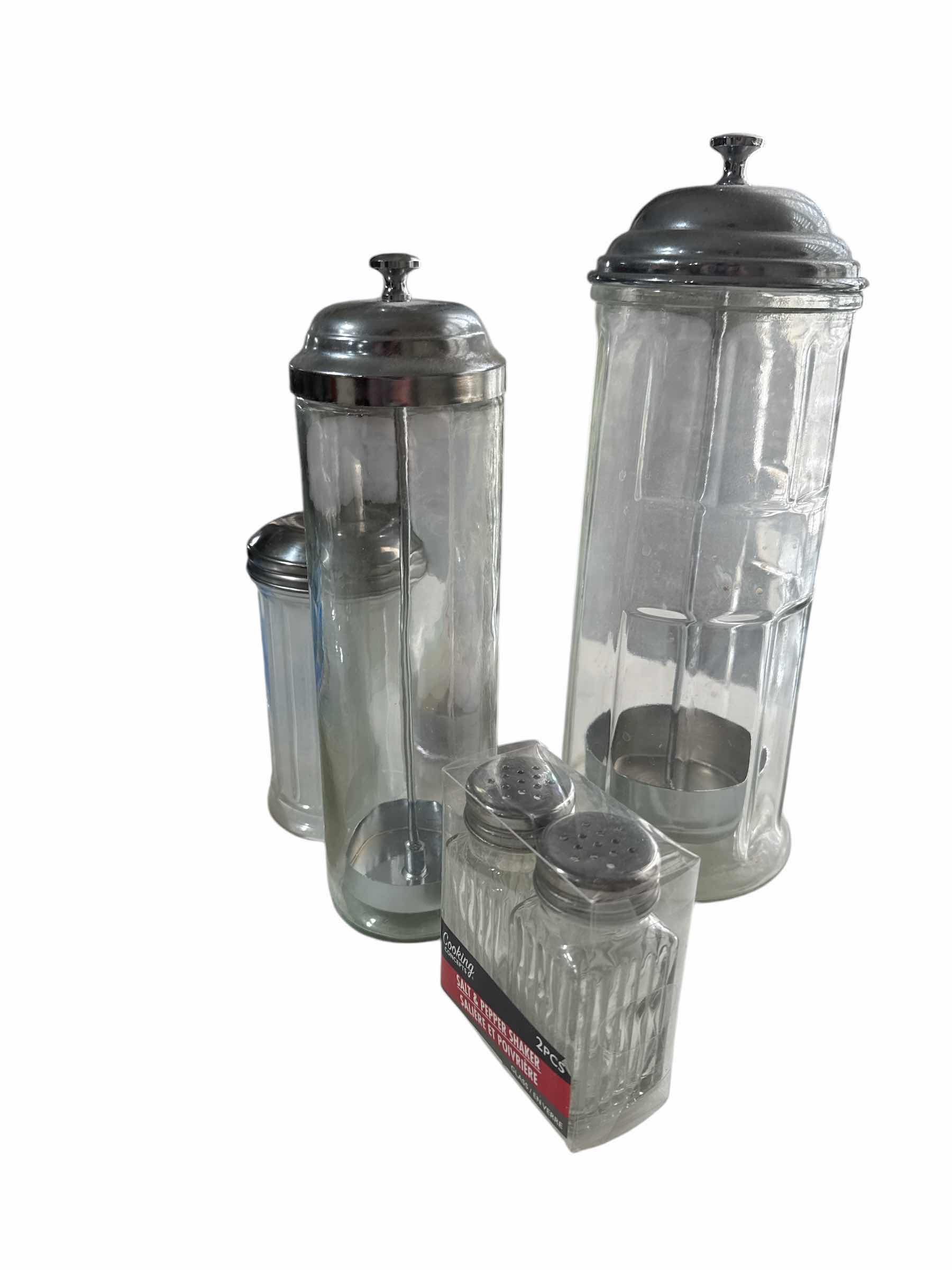 Photo 1 of 3 STRAW DISPENSERS, SALT & PEPPER SHAKERS, SUGAR DISPENSER