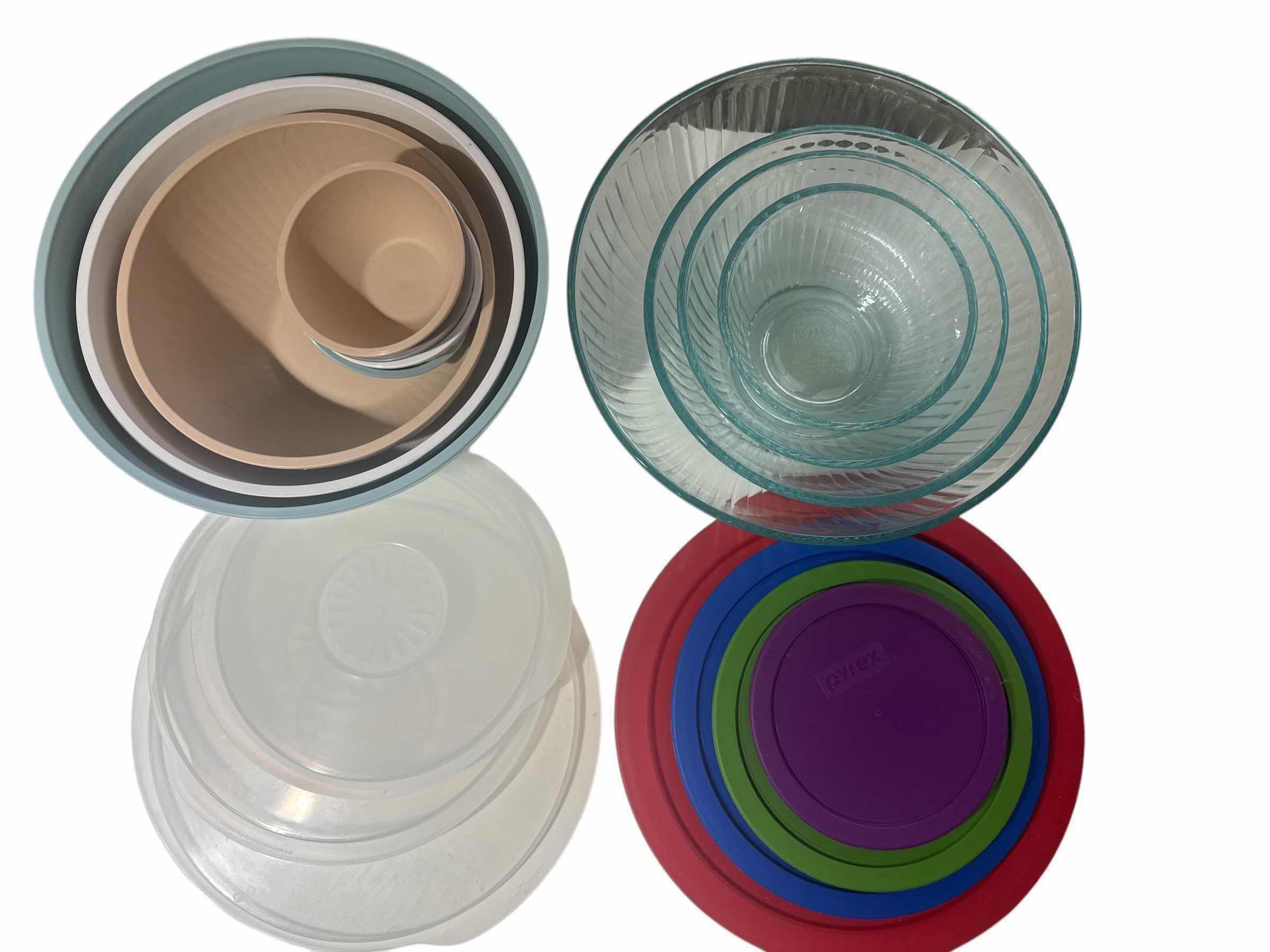 Photo 1 of 2 SETS OF NESTING BOWLS WITH LIDS