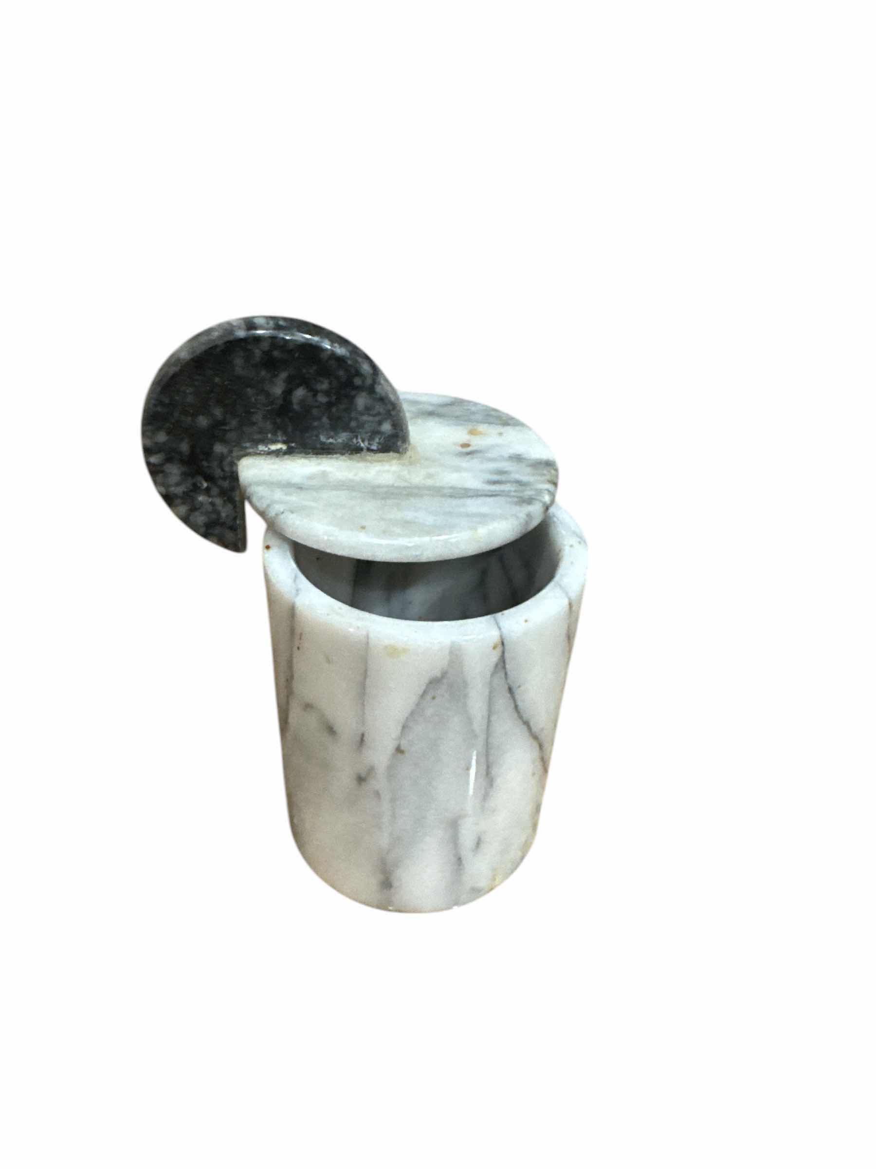 Photo 1 of 4 MARBLE CANISTERS