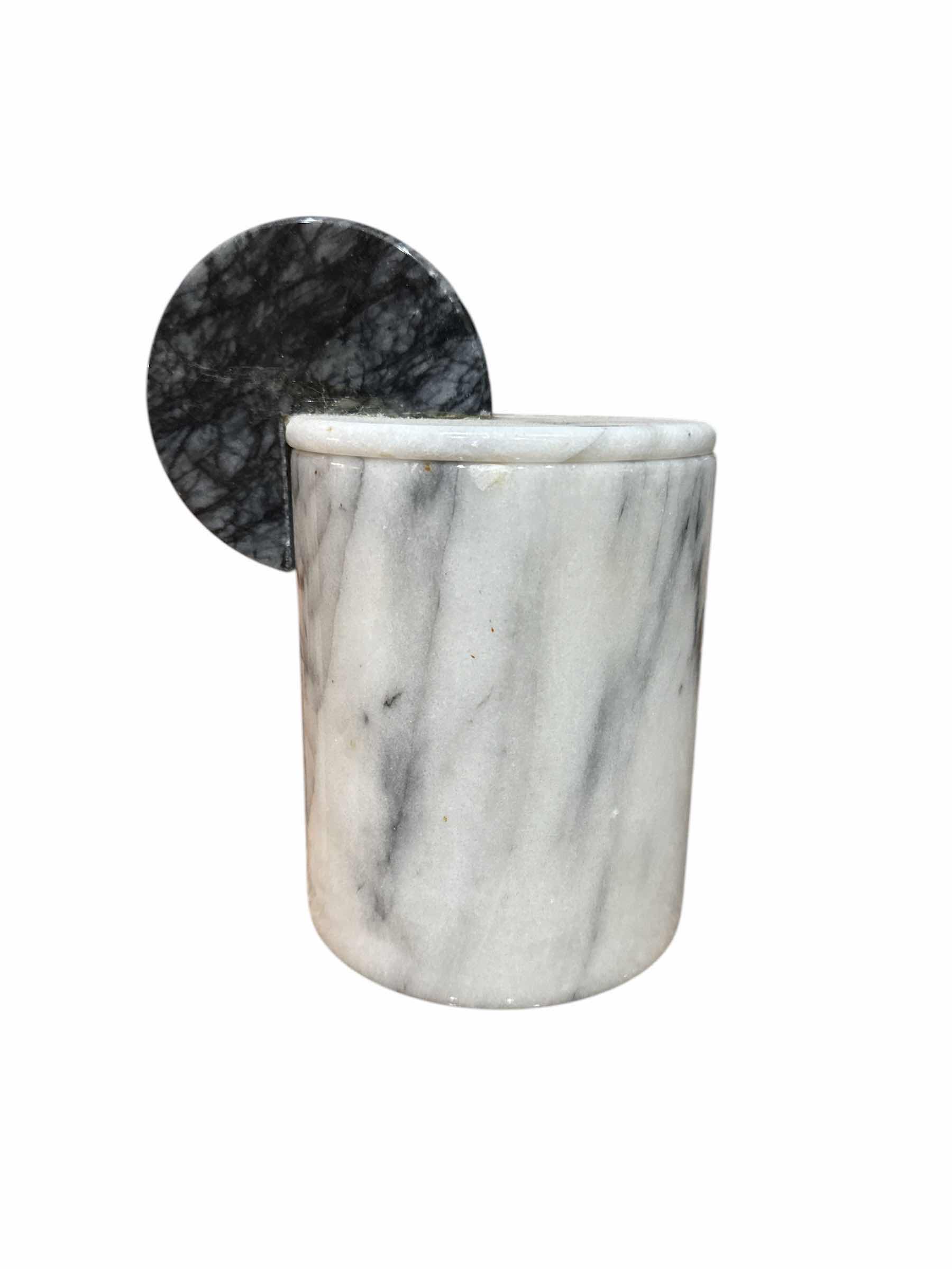 Photo 1 of 4 MARBLE CANISTERS