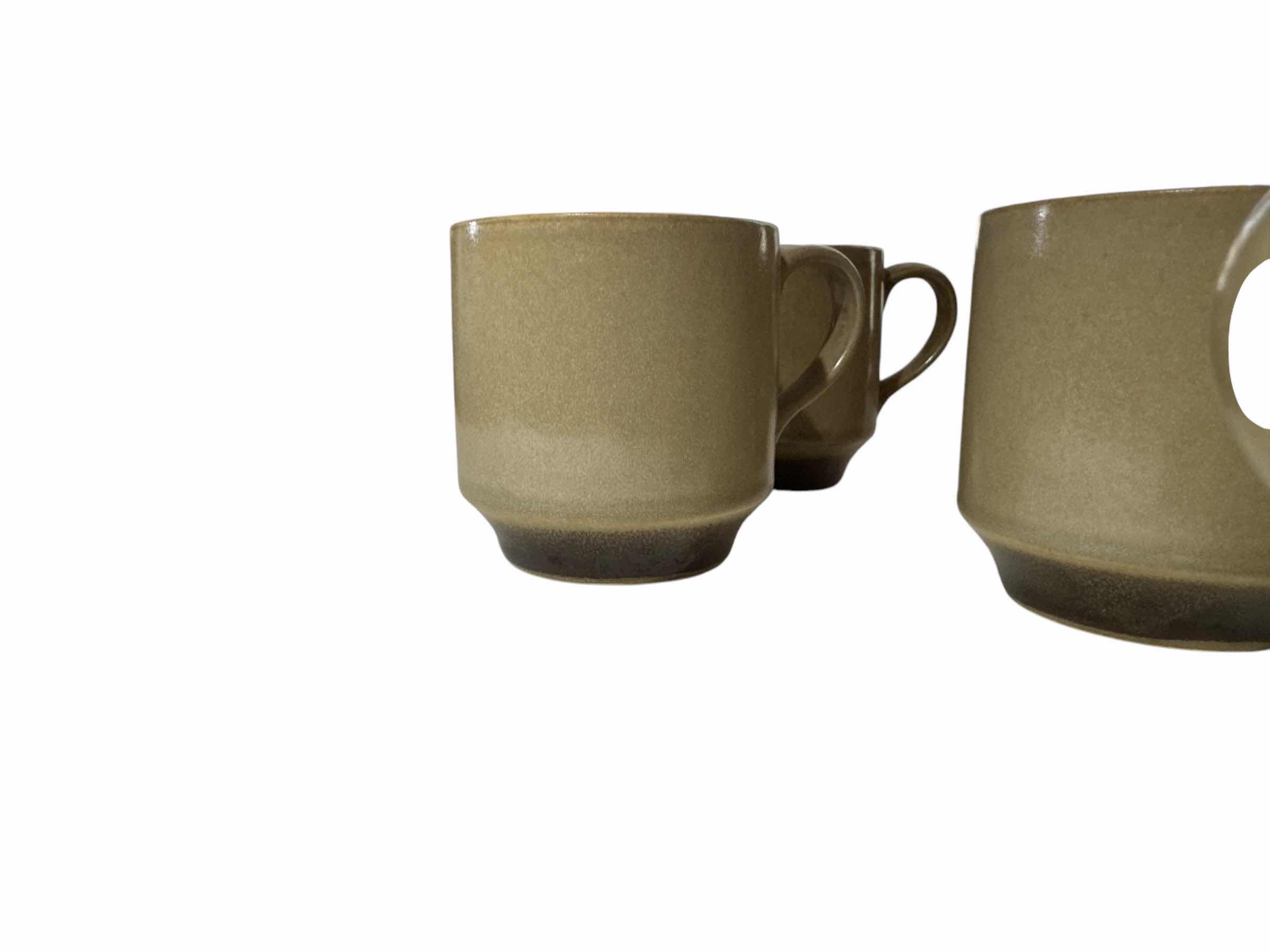 Photo 1 of 9-HEARTHSIDE HAND PAINTED STONEWARE JAPAN MADE  DOGWOOD PATTERN MUGS