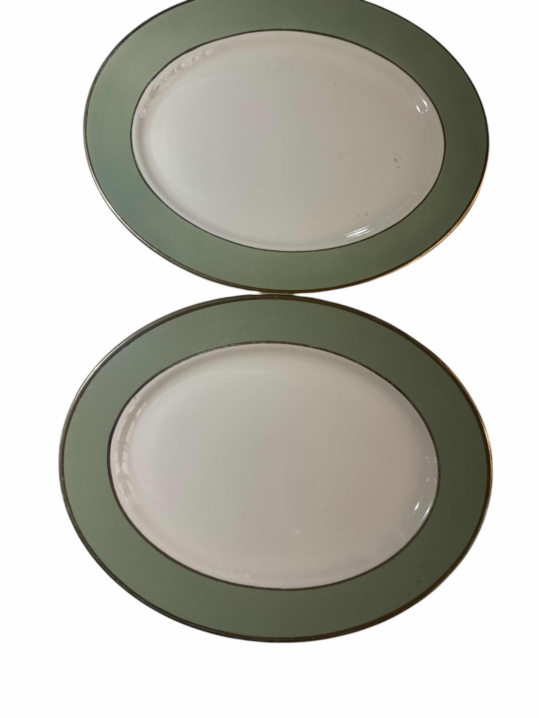 Photo 1 of 3 TAYLOR SMITH CLASSIC HERITAGE CELADON GREEN PLATTERS