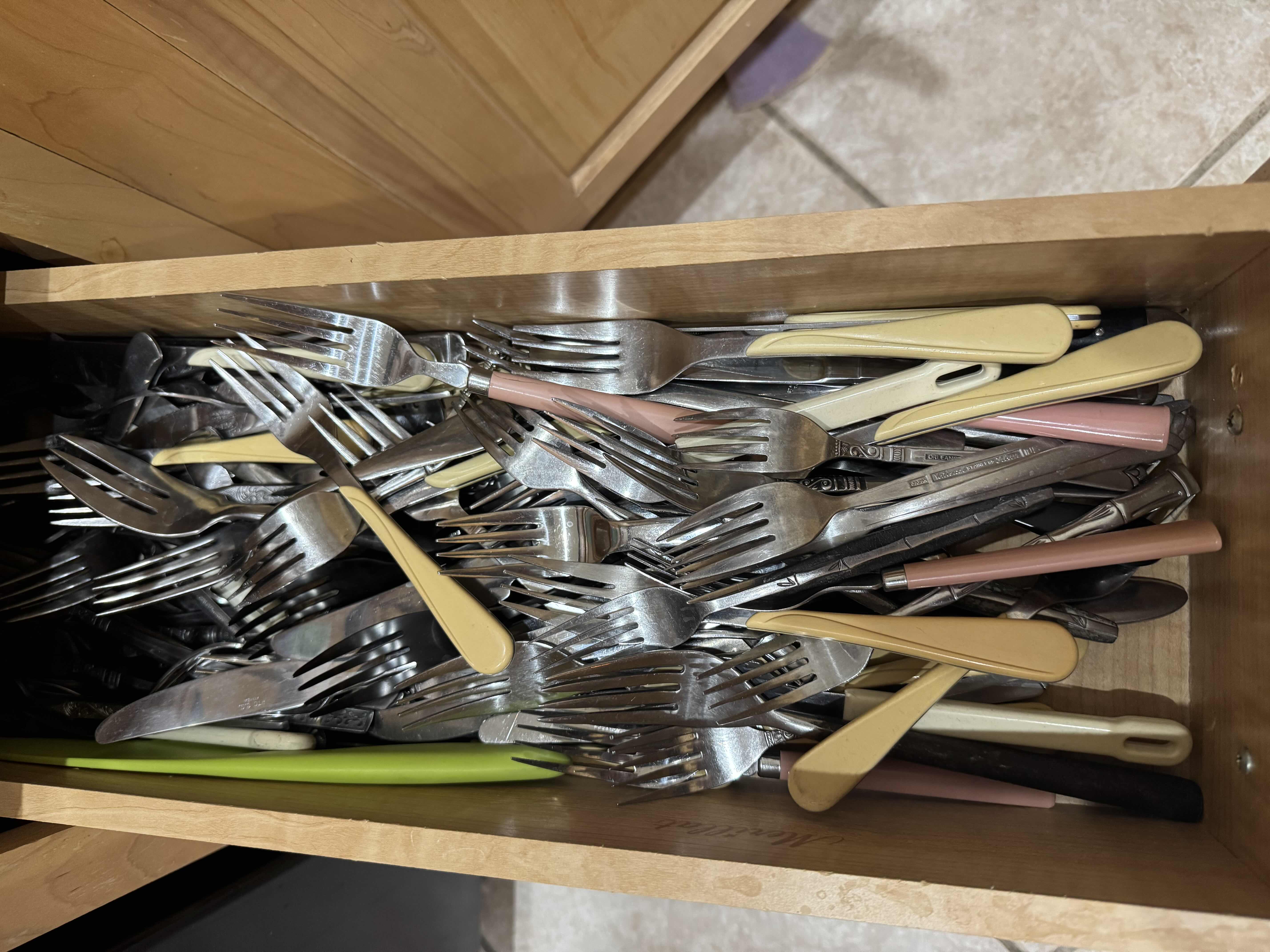 Photo 1 of CONTENTS OF DRAWER-FORKS
