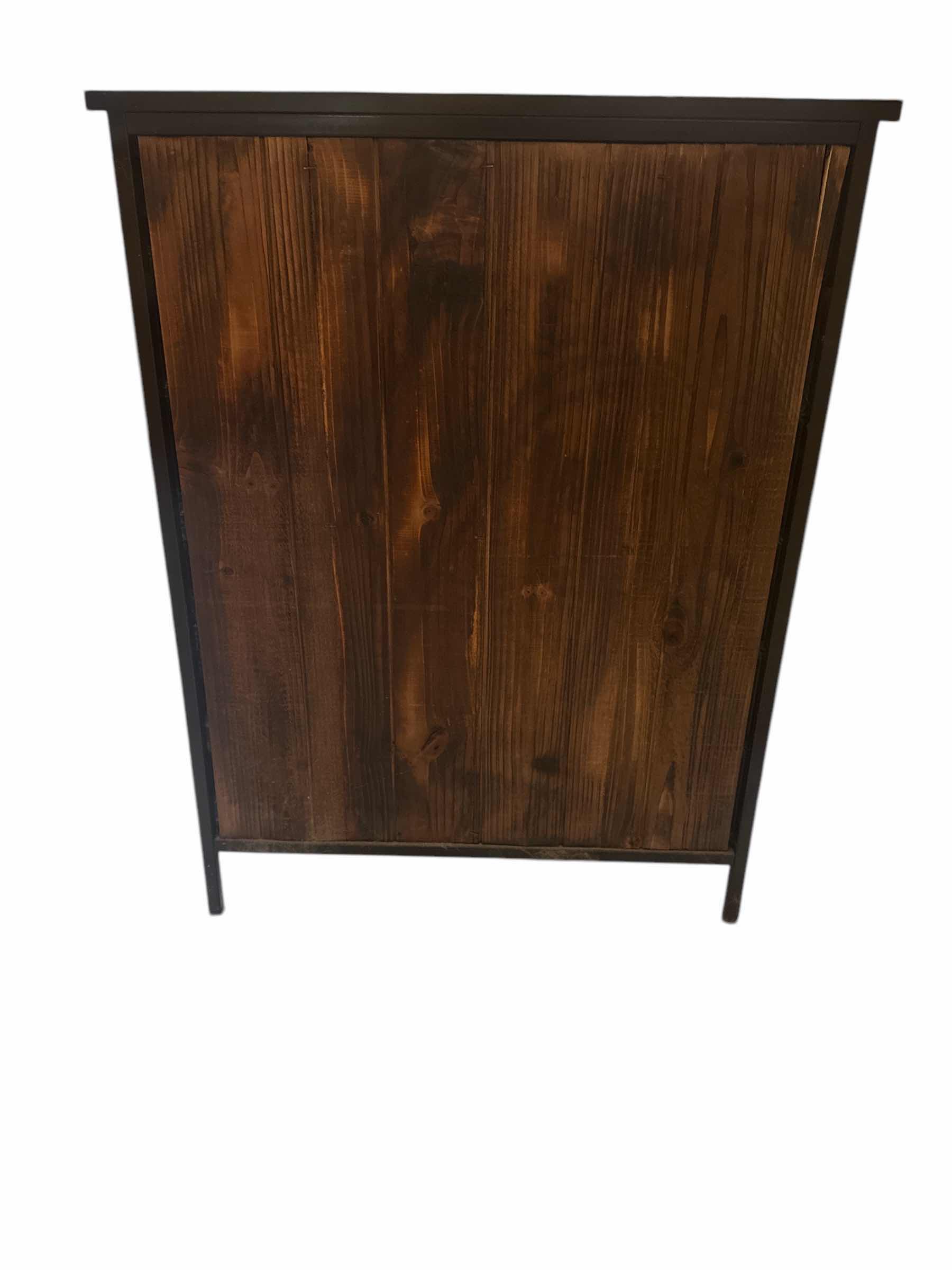 Photo 1 of CARD CATALOG STYLE CABINET IN WOOD & METAL 25“ x 12“ H 32”