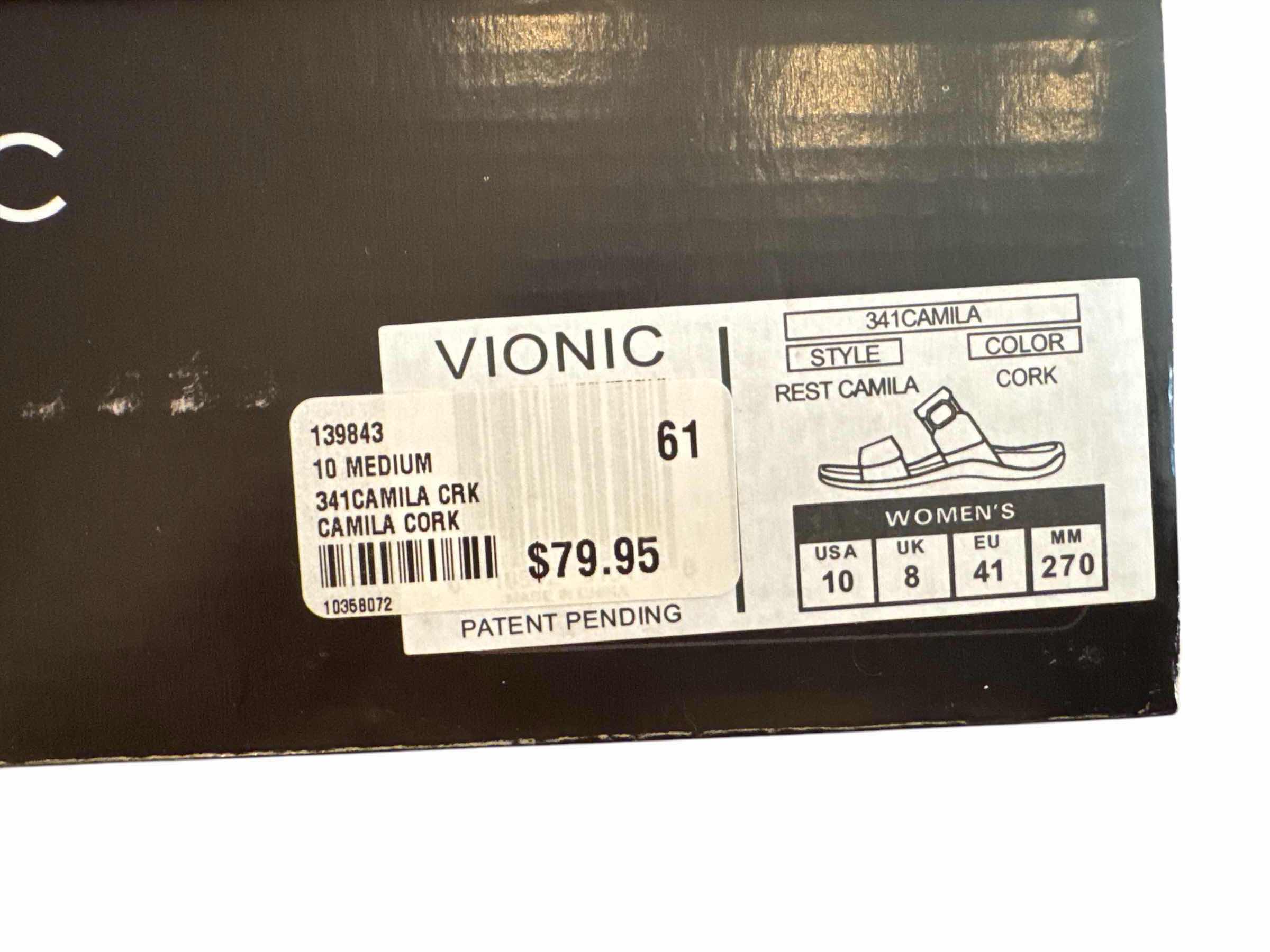Photo 1 of BRAND NEW VIONIC SIZE 10 STYLE REST CAMILA COLOR CORK