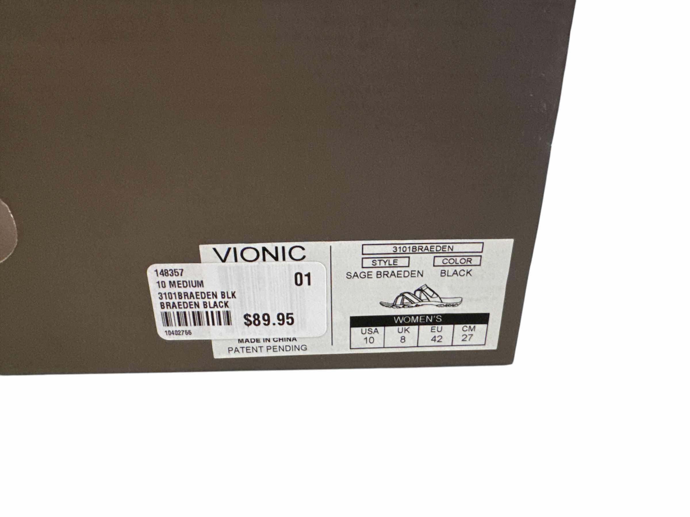 Photo 1 of BRAND NEW VIONIC SIZE 10 SAGE BRAEDEN IN COLOR BLACK
