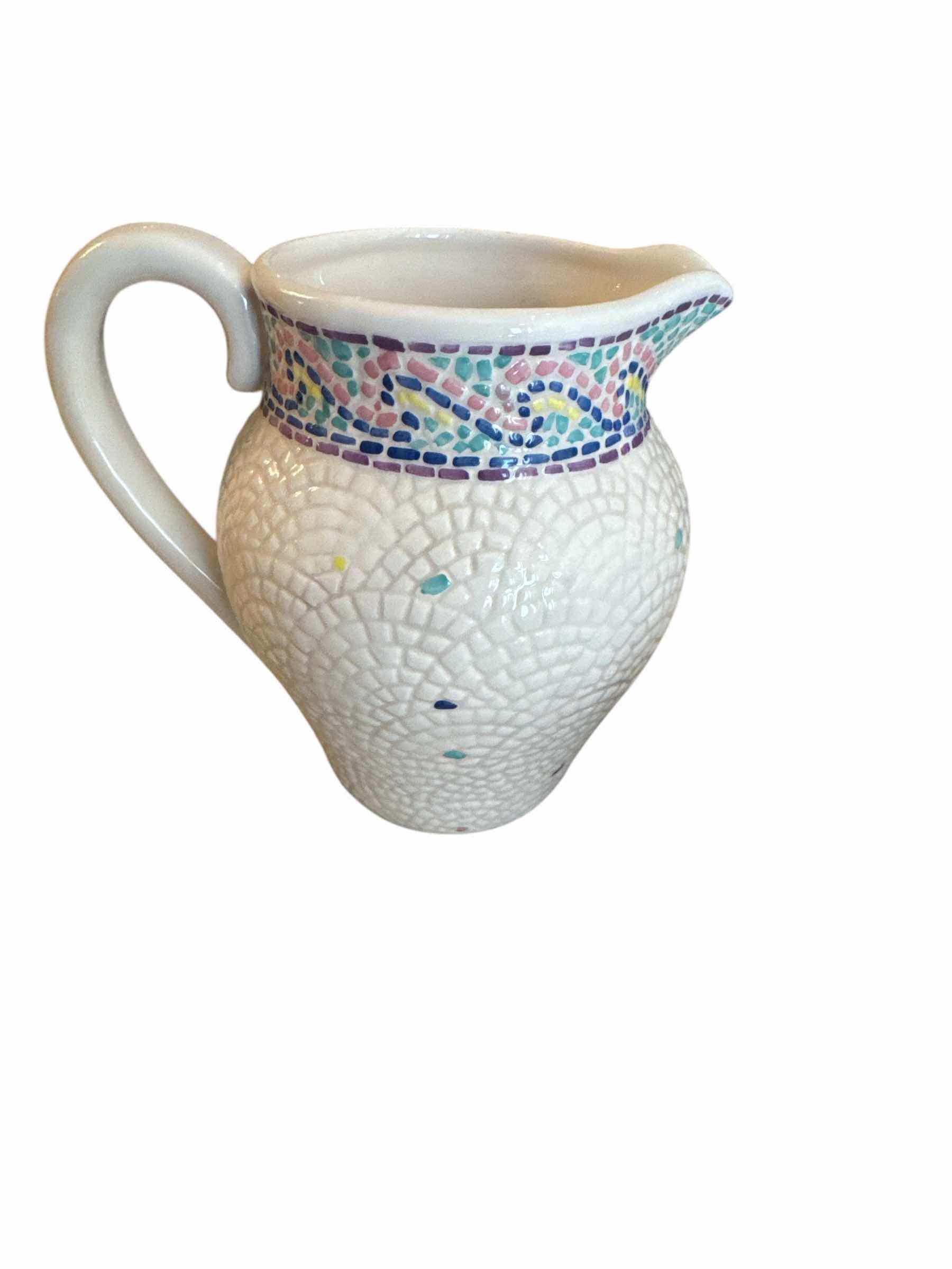 Photo 1 of PITCHER & 5 CUPS OF LOTUS 1996 MOSAIC