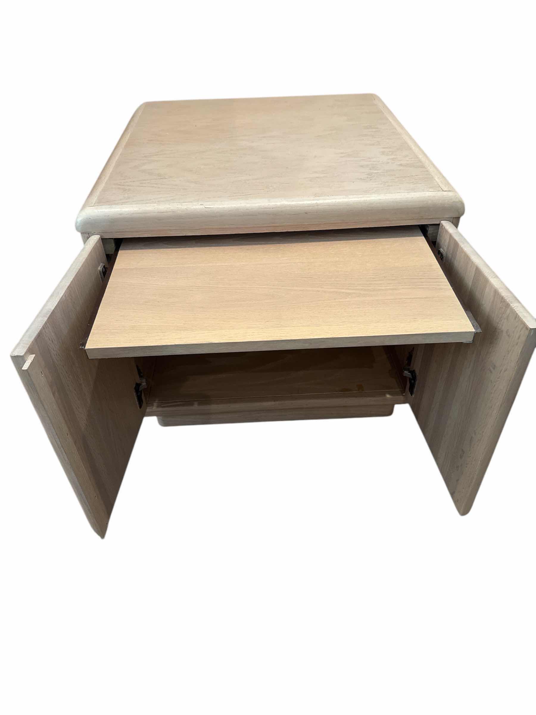 Photo 1 of MAPLE COLORED END TABLE MID CENTURY MODERN 24“ x 24“ H 22”