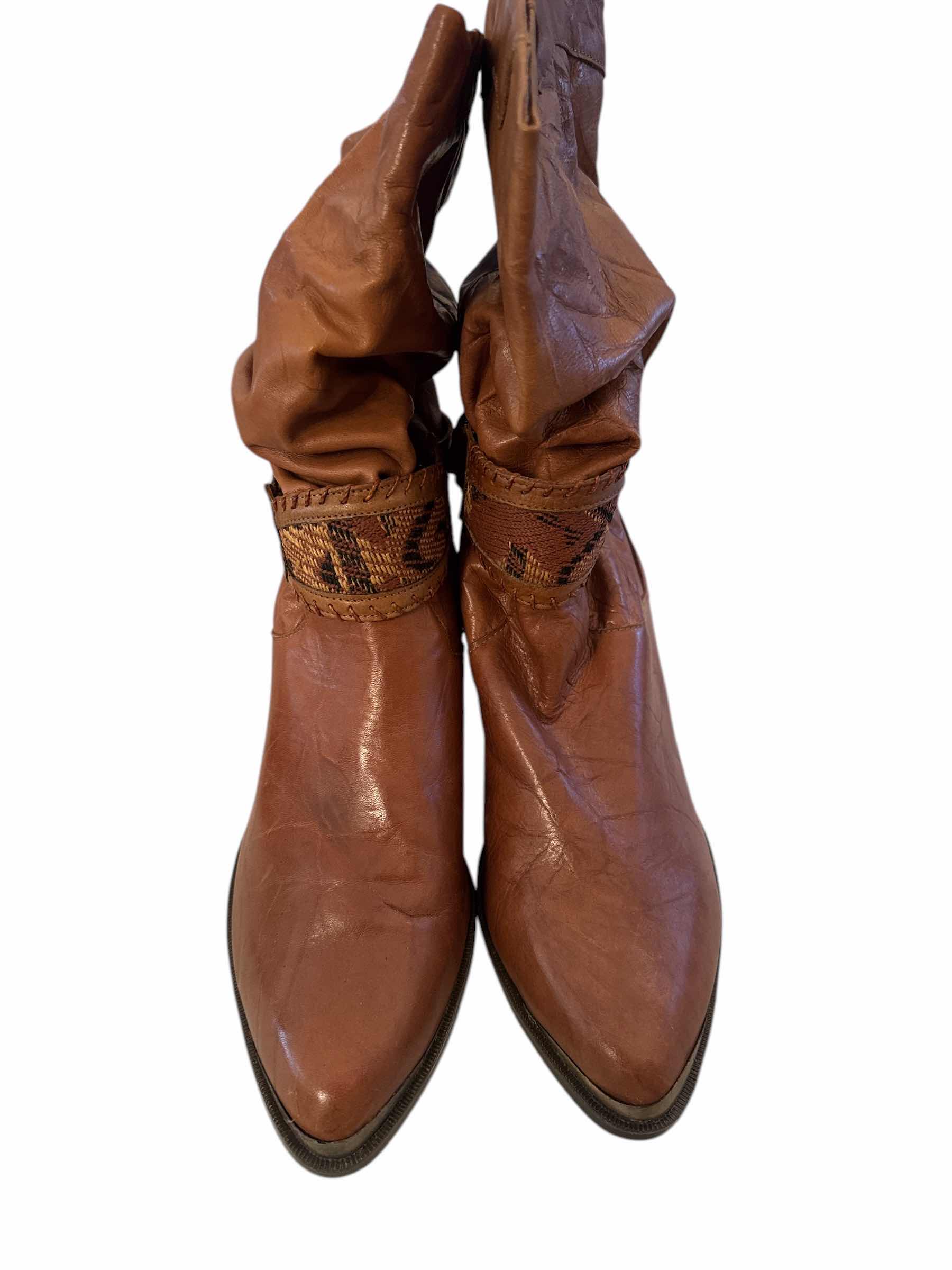 Photo 1 of BRAND NEW BROWN LEATHER BOOTS SIZE 10