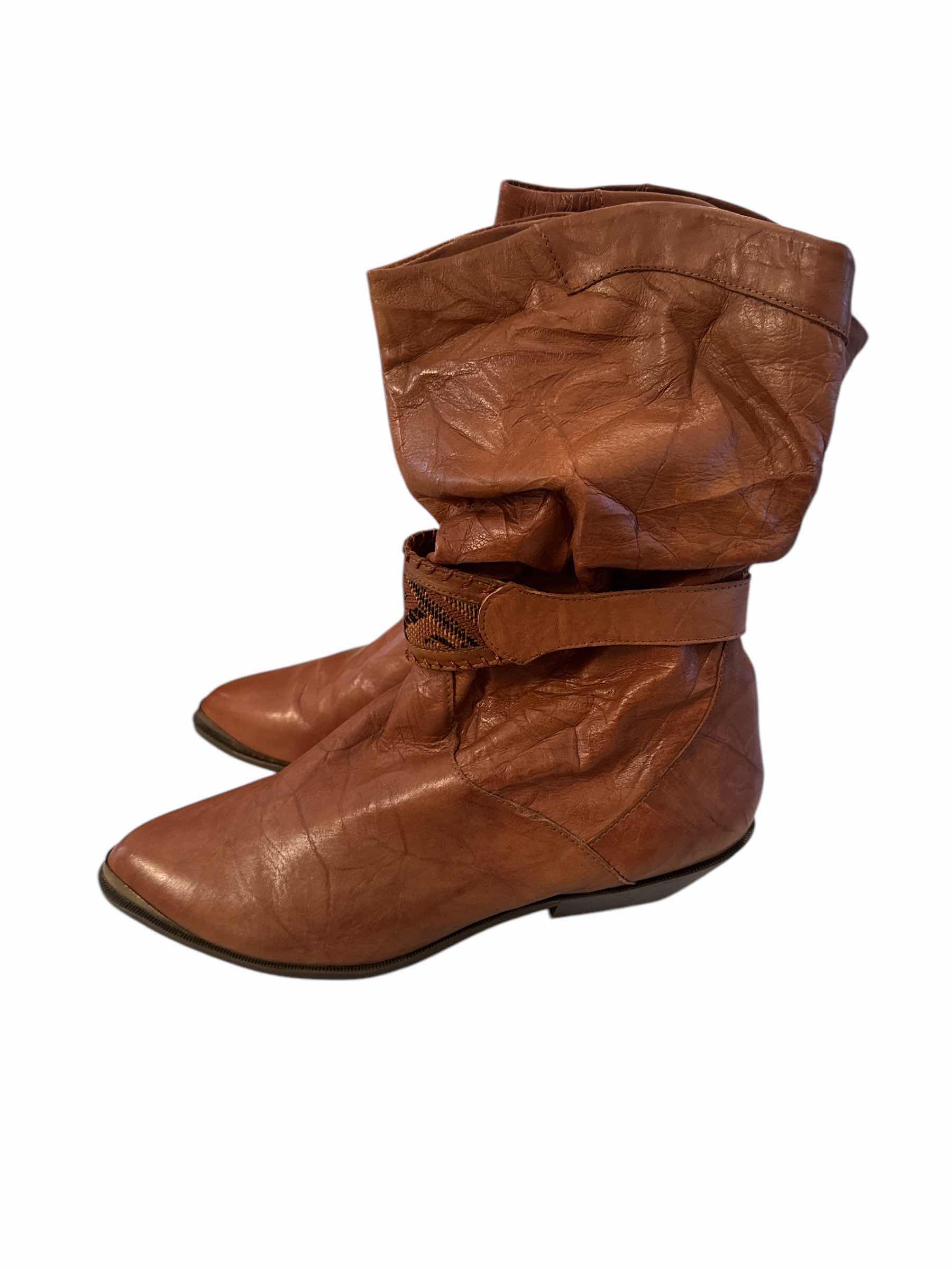 Photo 2 of BRAND NEW BROWN LEATHER BOOTS SIZE 10