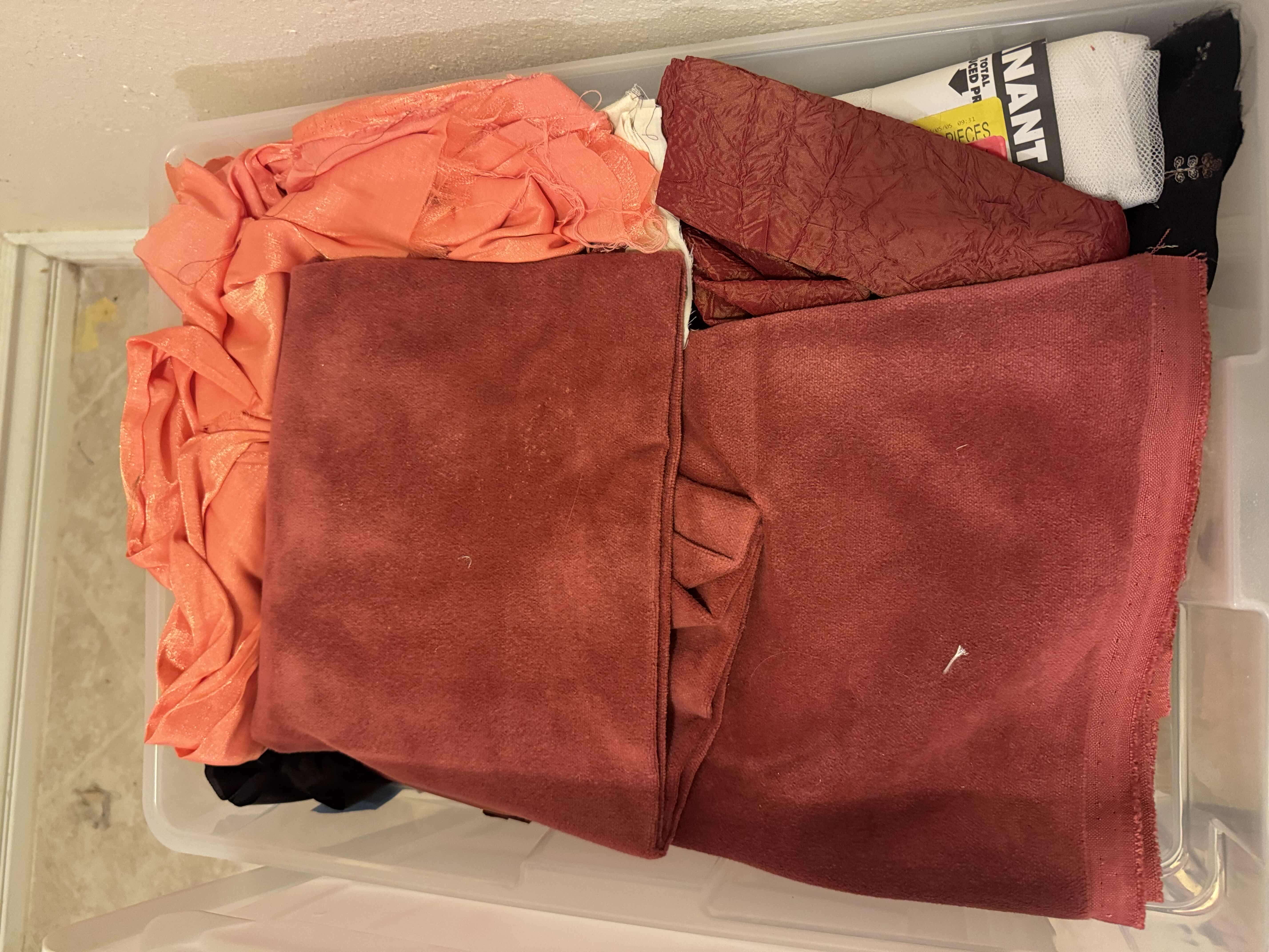 Photo 1 of TOTE OF FABRIC